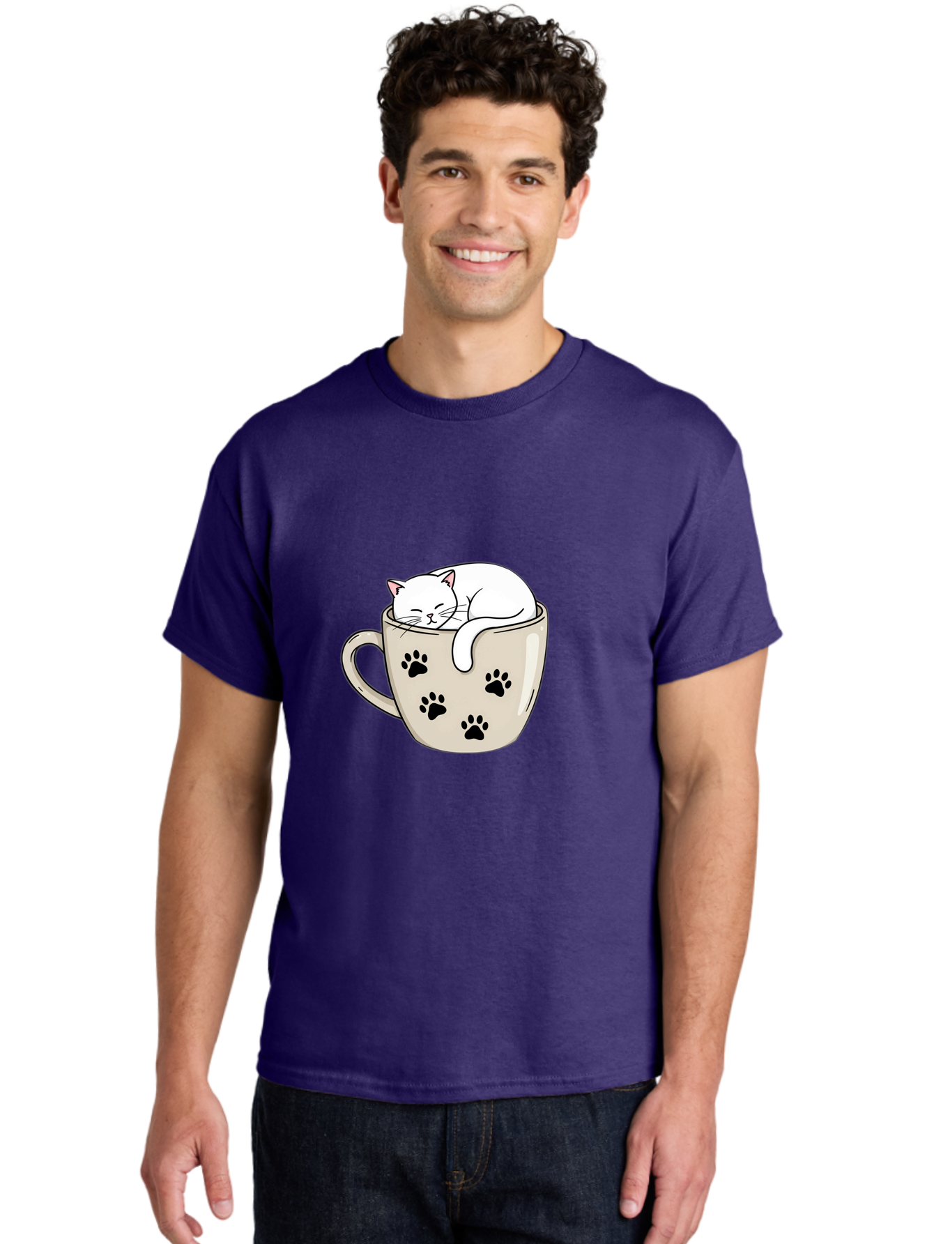 Cat-In-Coffee-Cup Men'S Graphic Tee, 100% Cotton, Comfortable Casual Summer Wear, Machine Washable, Vintage Camera, Old Camera, Antique Camera, Black Camera, Classic Photography, Photography Equipment, Nostalgic Device, Film Camera, Camera Art Bak196 17