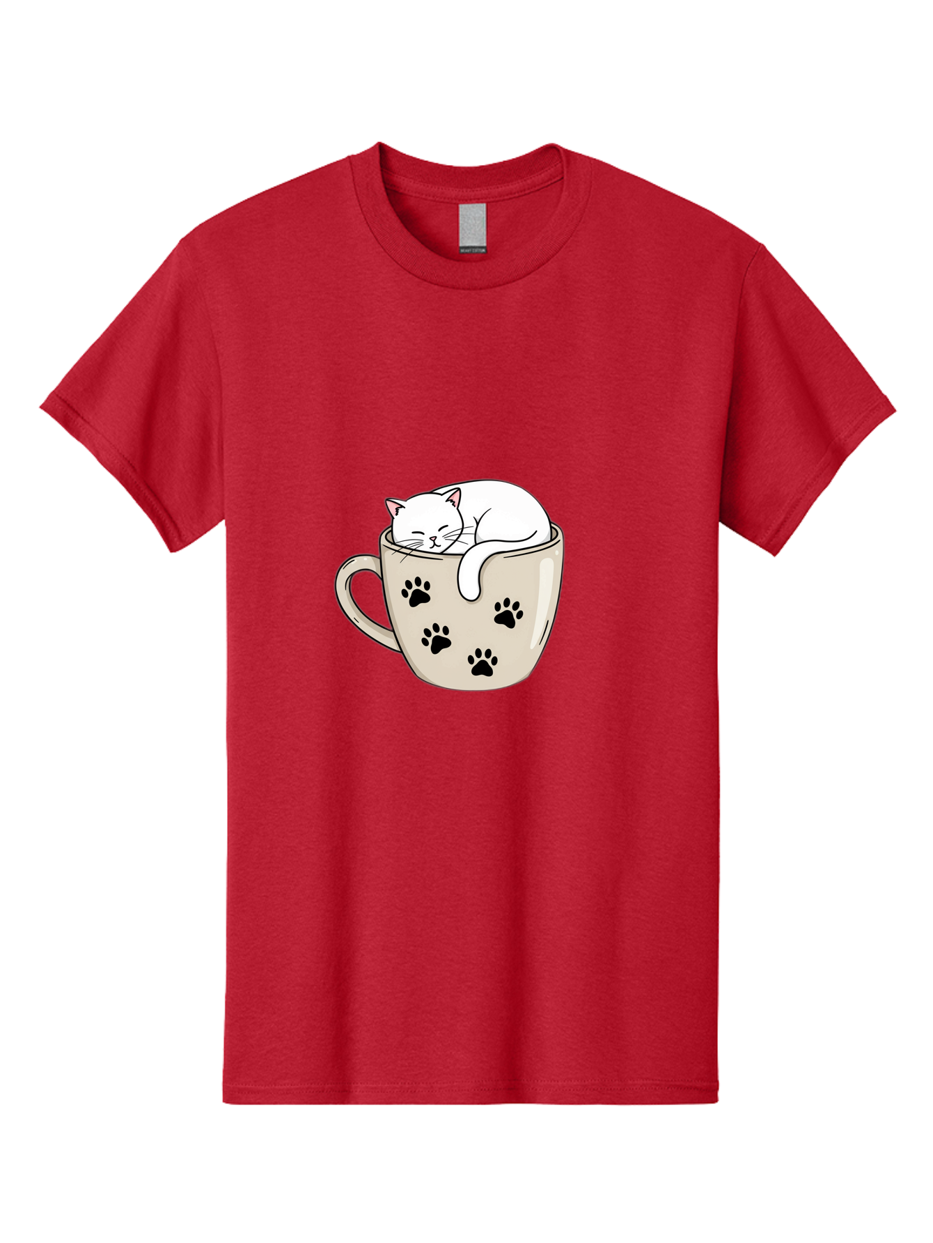 Cat-In-Coffee-Cup Men'S Graphic Tee, 100% Cotton, Comfortable Casual Summer Wear, Machine Washable, Vintage Camera, Old Camera, Antique Camera, Black Camera, Classic Photography, Photography Equipment, Nostalgic Device, Film Camera, Camera Art Bak196 4