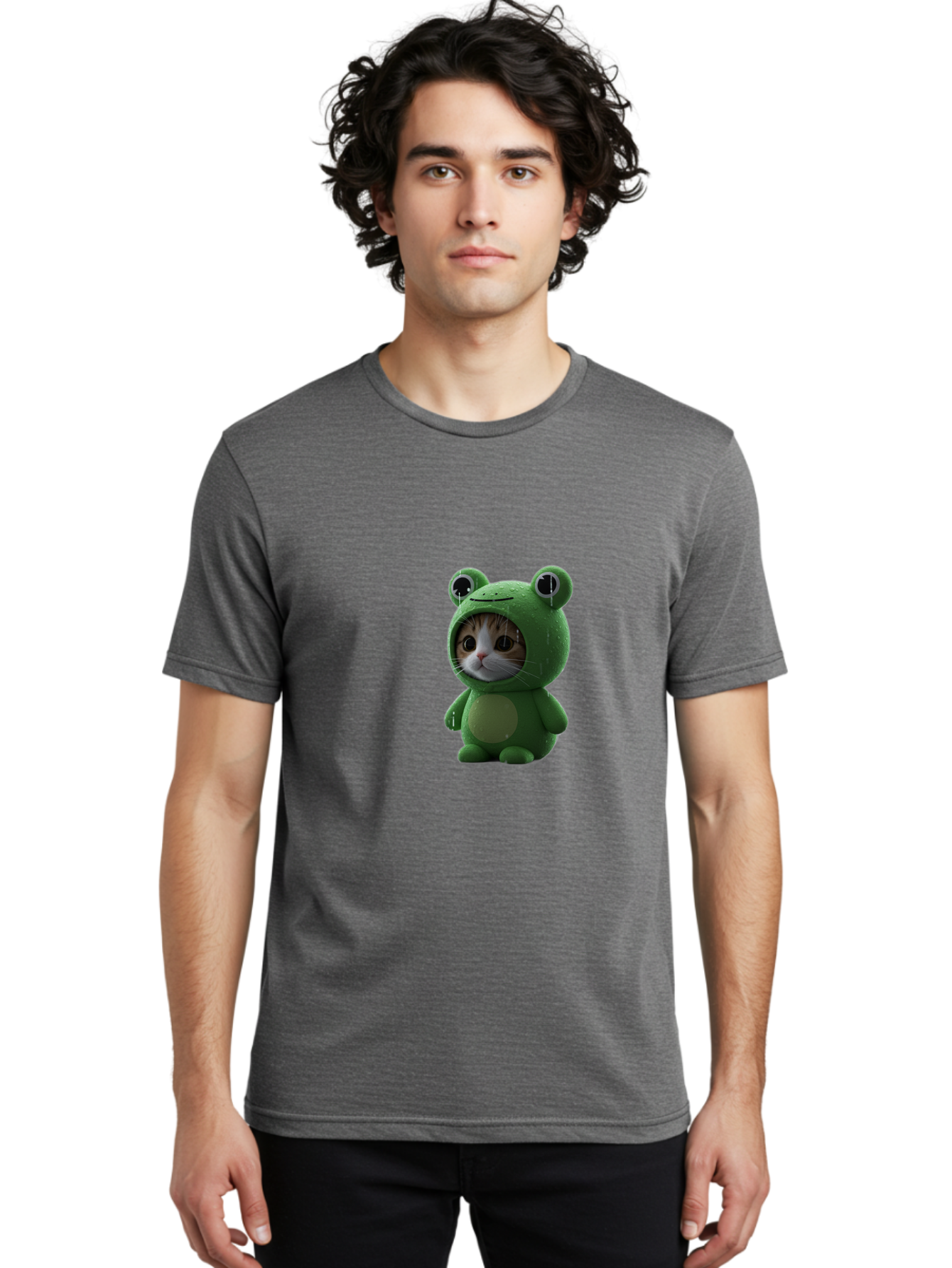 Cat-In-Frog-Costume-2 Men'S Graphic Tee, 100% Cotton, Comfortable Casual Summer Wear, Machine Washable, Vintage Camera, Old Camera, Antique Camera, Black Camera, Classic Photography, Photography Equipment, Nostalgic Device, Film Camera, Bak199 27