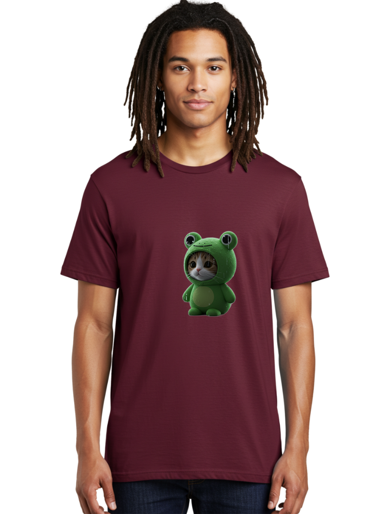 Cat-In-Frog-Costume-2 Men'S Graphic Tee, 100% Cotton, Comfortable Casual Summer Wear, Machine Washable, Vintage Camera, Old Camera, Antique Camera, Black Camera, Classic Photography, Photography Equipment, Nostalgic Device, Film Camera, Bak199 25