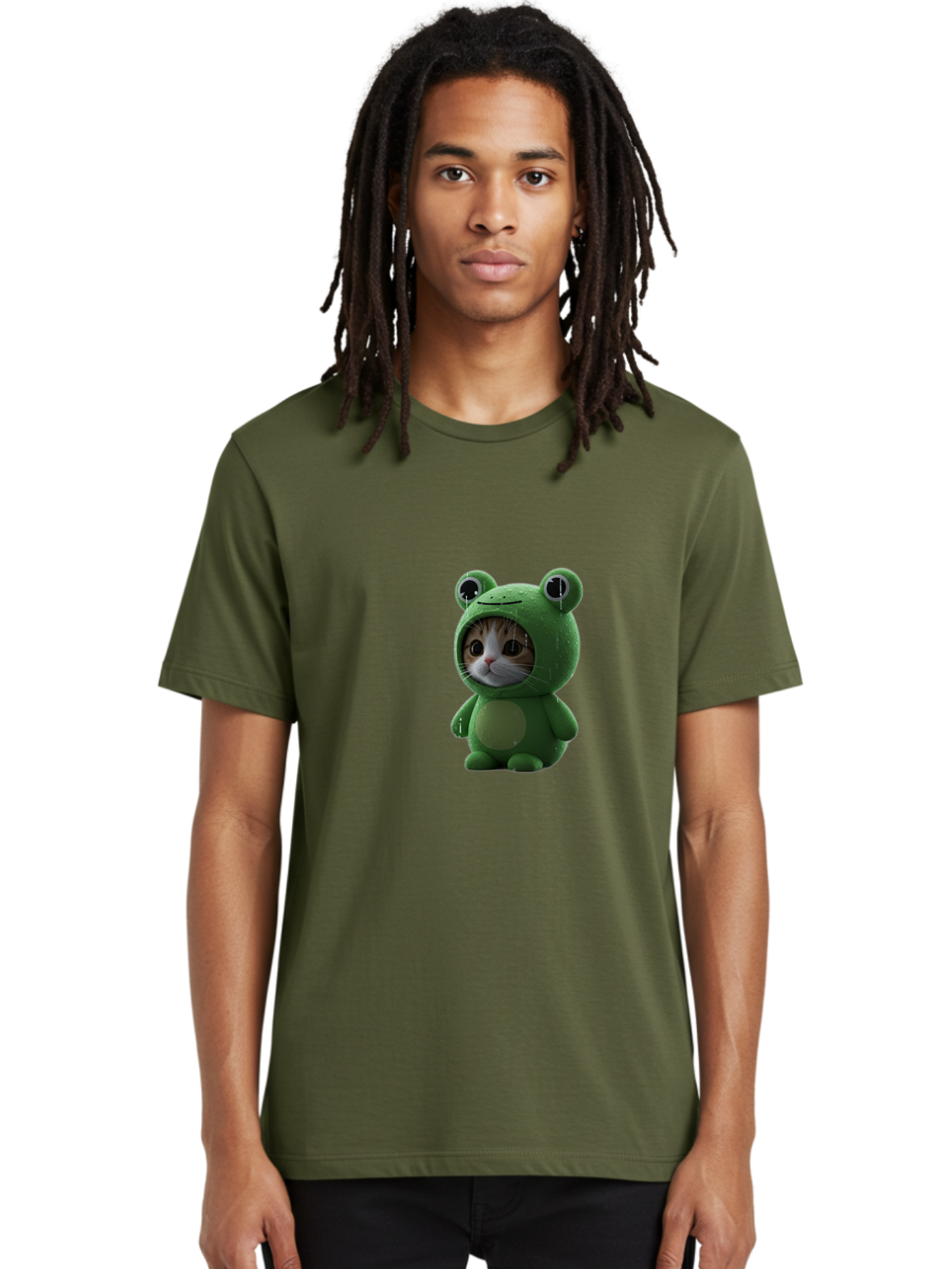 Cat-In-Frog-Costume-2 Men'S Graphic Tee, 100% Cotton, Comfortable Casual Summer Wear, Machine Washable, Vintage Camera, Old Camera, Antique Camera, Black Camera, Classic Photography, Photography Equipment, Nostalgic Device, Film Camera, Bak199 19