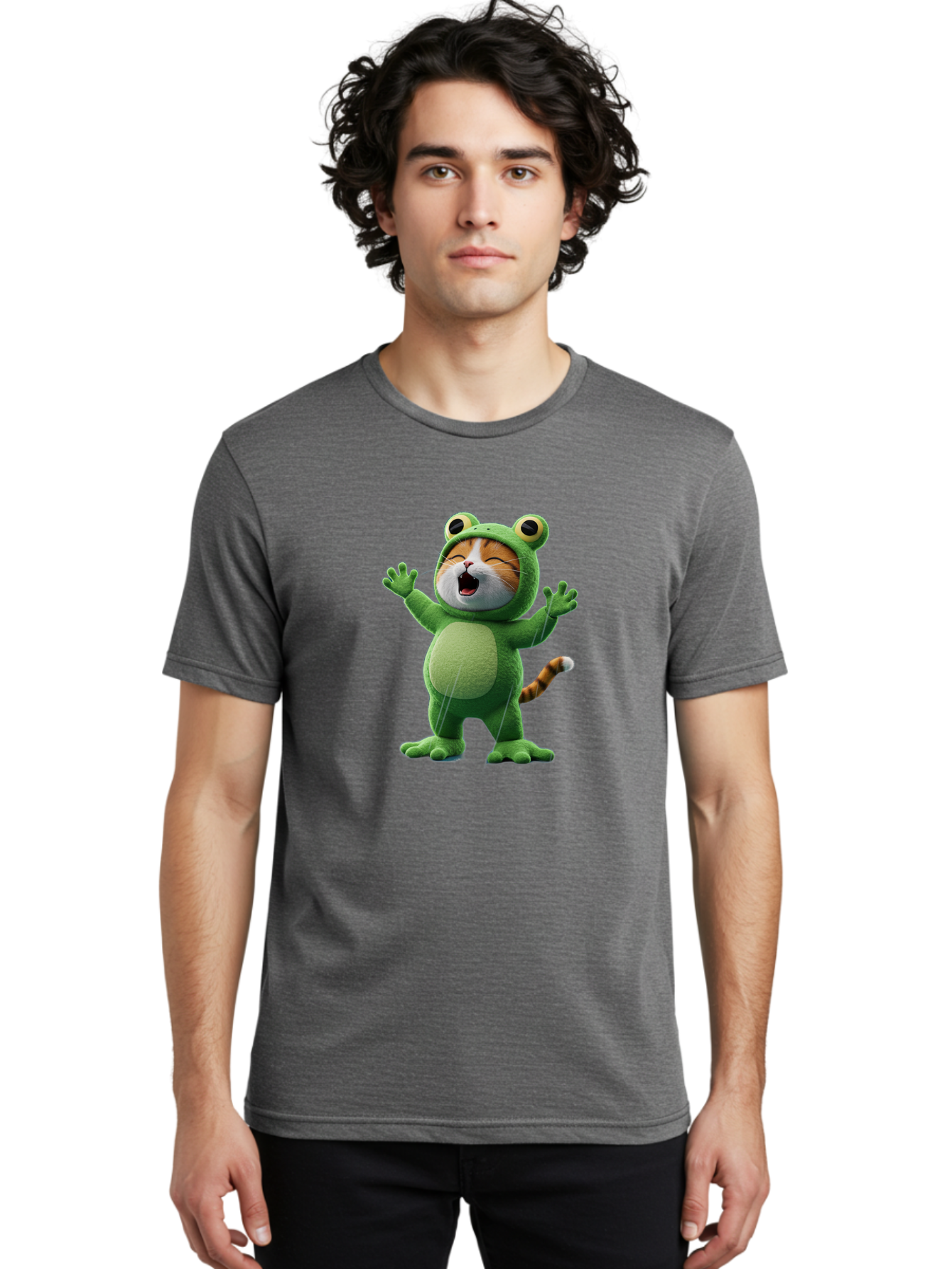 Cat-In-Frog-Costume-4 Men'S Graphic Tee, 100% Cotton, Comfortable Casual Summer Wear, Machine Washable, Vintage Camera, Old Camera, Antique Camera, Black Camera, Classic Photography, Photography Equipment, Nostalgic Device, Film Camera, Bak201 17