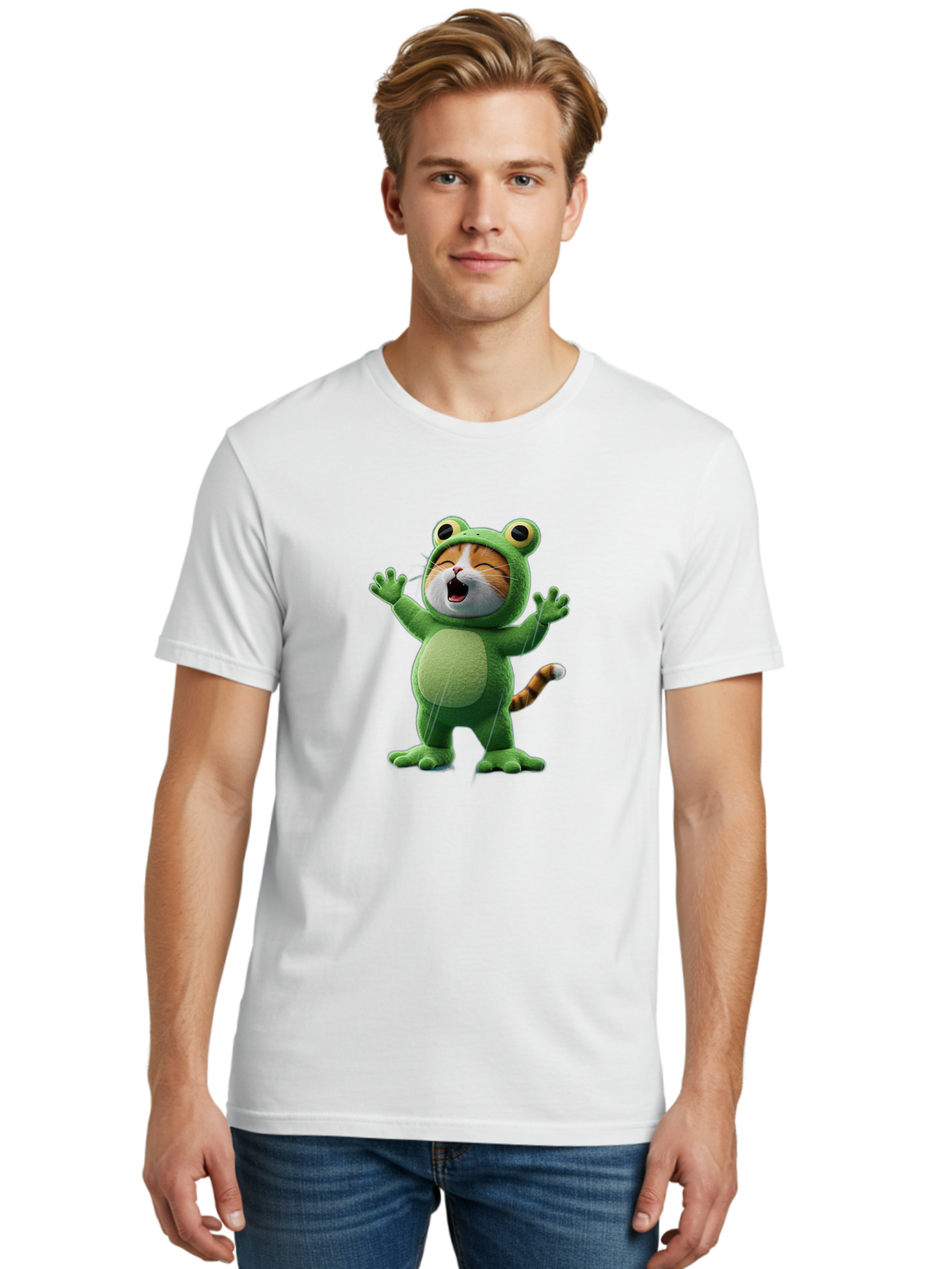 Cat-In-Frog-Costume-4 Men'S Graphic Tee, 100% Cotton, Comfortable Casual Summer Wear, Machine Washable, Vintage Camera, Old Camera, Antique Camera, Black Camera, Classic Photography, Photography Equipment, Nostalgic Device, Film Camera, Bak201 25