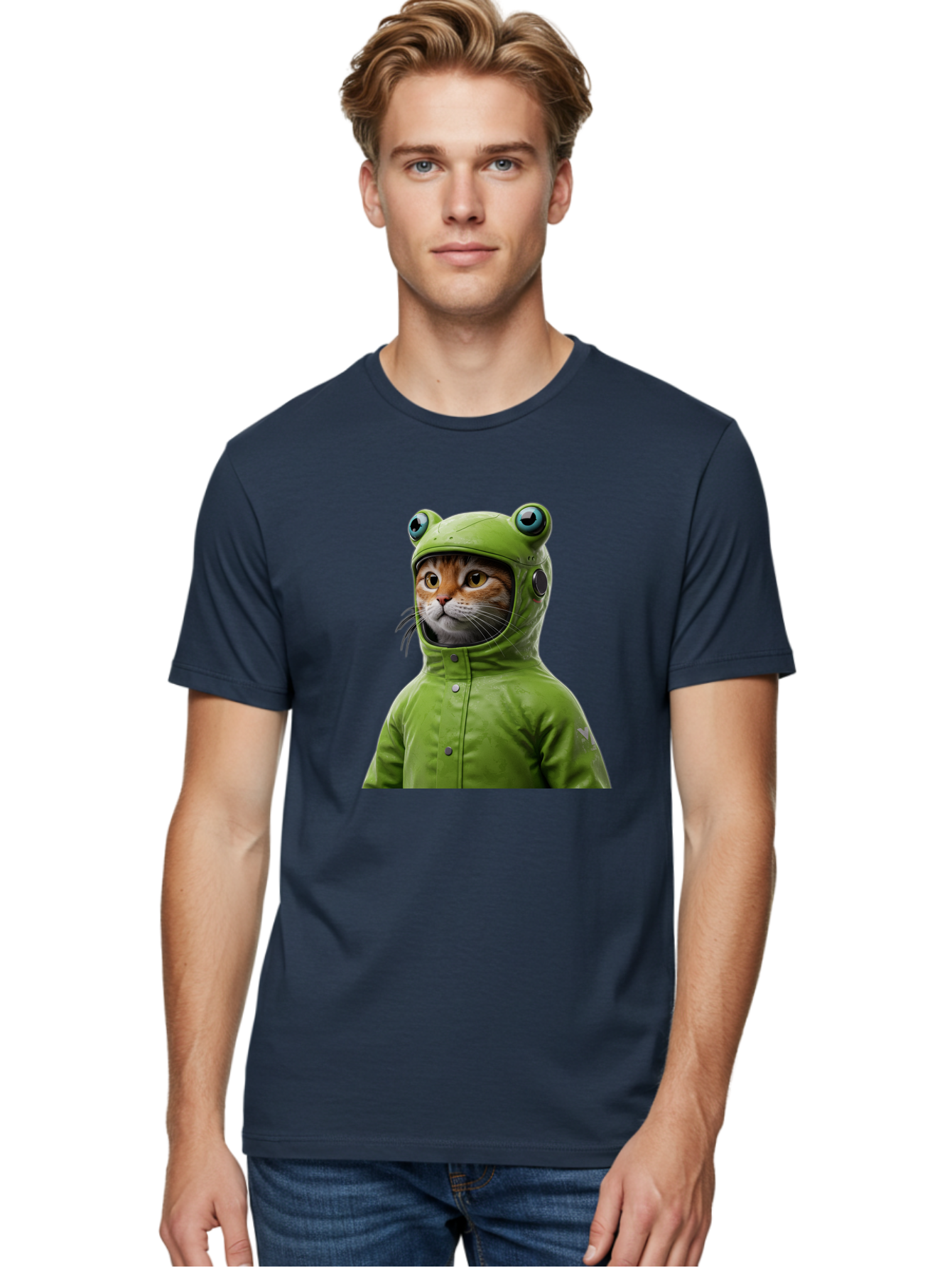 Cat-In-Frog-Costume-5 Men'S Graphic Tee, 100% Cotton, Comfortable Casual Summer Wear, Machine Washable, Vintage Camera, Old Camera, Antique Camera, Black Camera, Classic Photography, Photography Equipment, Nostalgic Device, Film Camera, Bak202 24