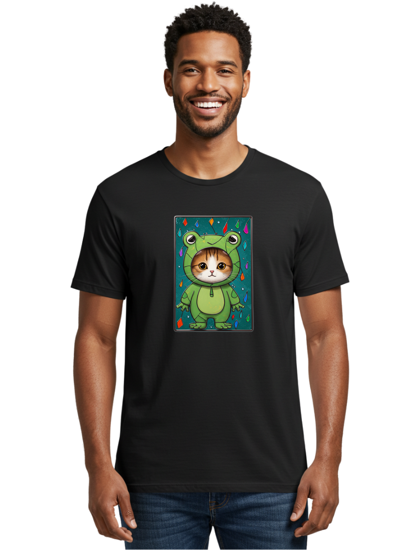 Cat-In-Frog-Costume-6 Men'S Graphic Tee, 100% Cotton, Comfortable Casual Summer Wear, Machine Washable, Vintage Camera, Old Camera, Antique Camera, Black Camera, Classic Photography, Photography Equipment, Nostalgic Device, Film Camera, Bak203 19