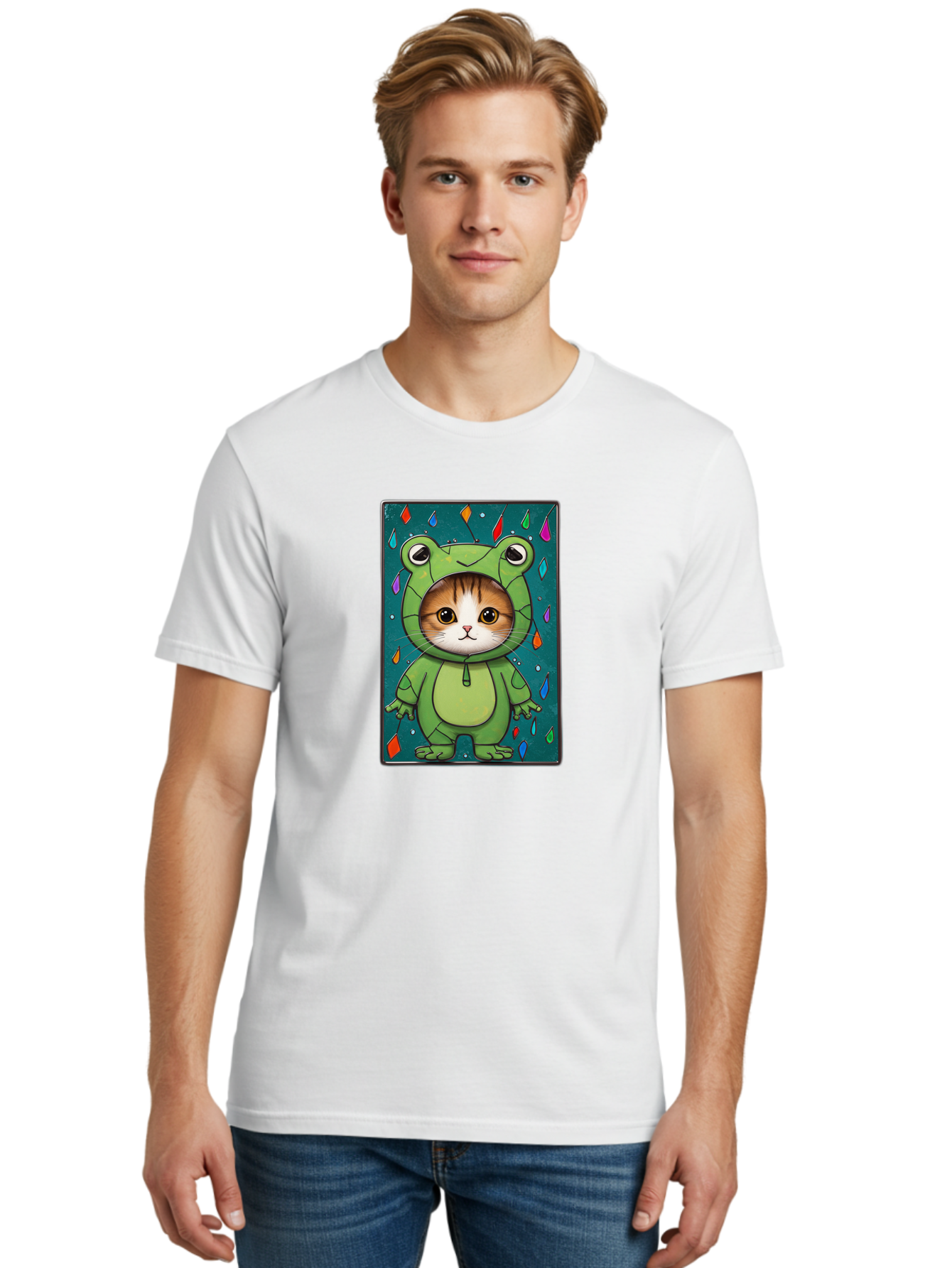 Cat-In-Frog-Costume-6 Men'S Graphic Tee, 100% Cotton, Comfortable Casual Summer Wear, Machine Washable, Vintage Camera, Old Camera, Antique Camera, Black Camera, Classic Photography, Photography Equipment, Nostalgic Device, Film Camera, Bak203 16