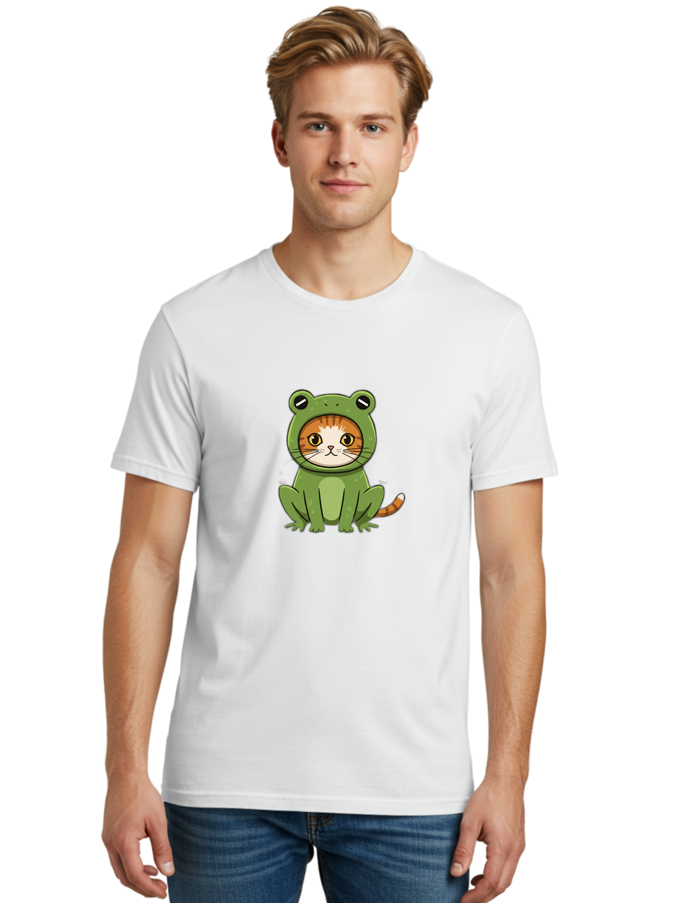 Cat-In-Frog-Costume-7 Men'S Graphic Tee, 100% Cotton, Comfortable Casual Summer Wear, Machine Washable, Vintage Camera, Old Camera, Antique Camera, Black Camera, Classic Photography, Photography Equipment, Nostalgic Device, Film Camera, Bak204 17