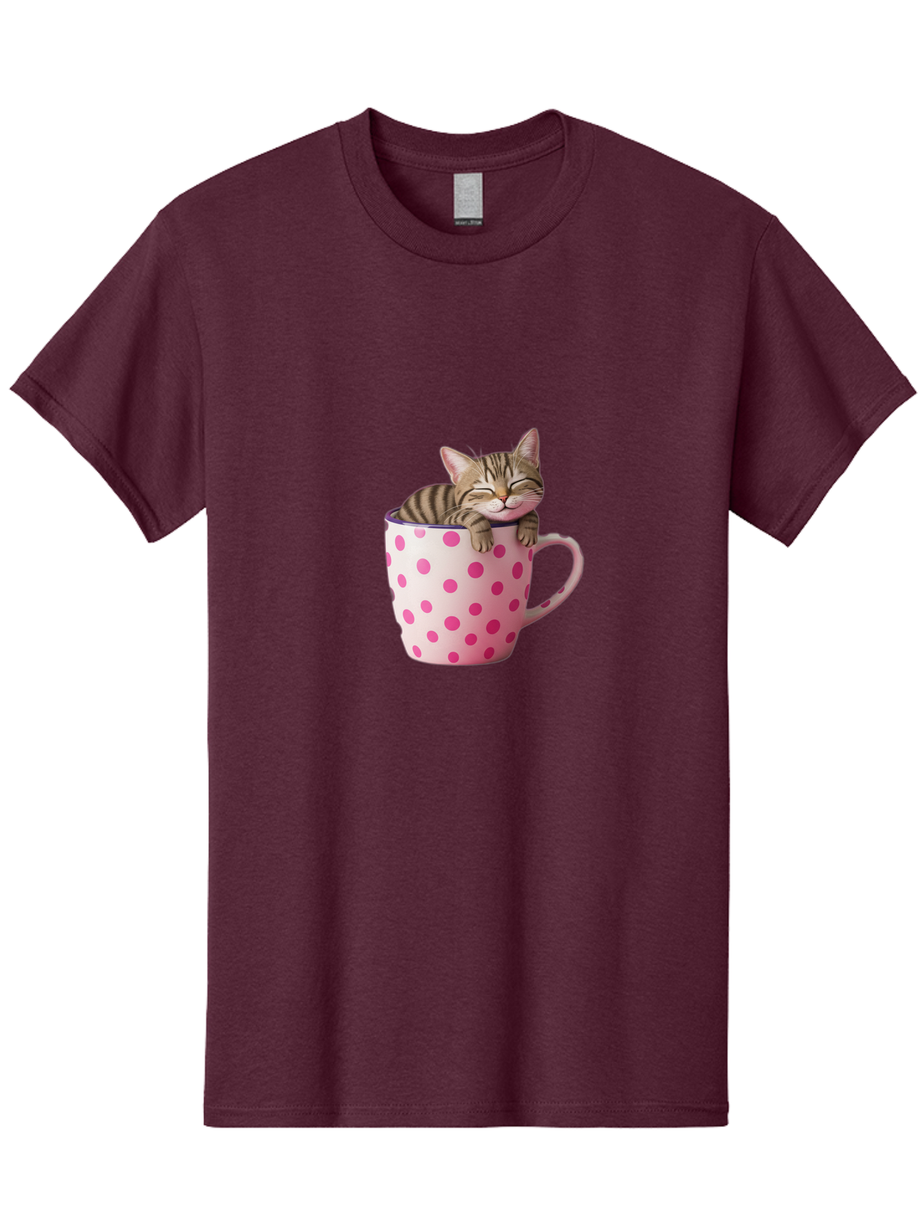 Cat-In-Polka-Dot-Mug Men'S Graphic Tee, 100% Cotton, Comfortable Casual Summer Wear, Machine Washable, Vintage Camera, Old Camera, Antique Camera, Black Camera, Classic Photography, Photography Equipment, Nostalgic Device, Film Camera, Bak206 1