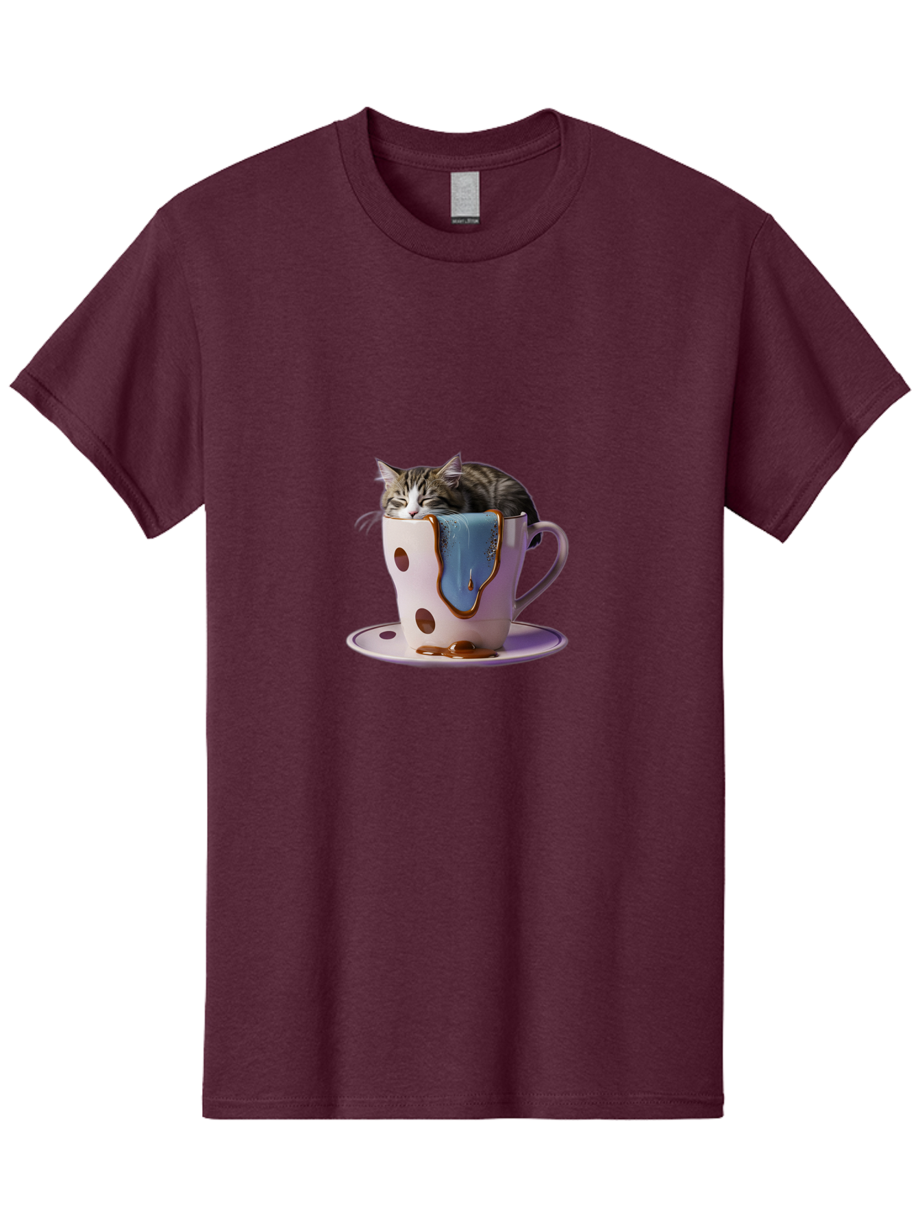 Cat-In-Tea-Cup-2 Men'S Graphic Tee, 100% Cotton, Comfortable Casual Summer Wear, Machine Washable, Vintage Camera, Old Camera, Antique Camera, Black Camera, Classic Photography, Photography Equipment, Nostalgic Device, Film Camera, Camera Art Bak210 5