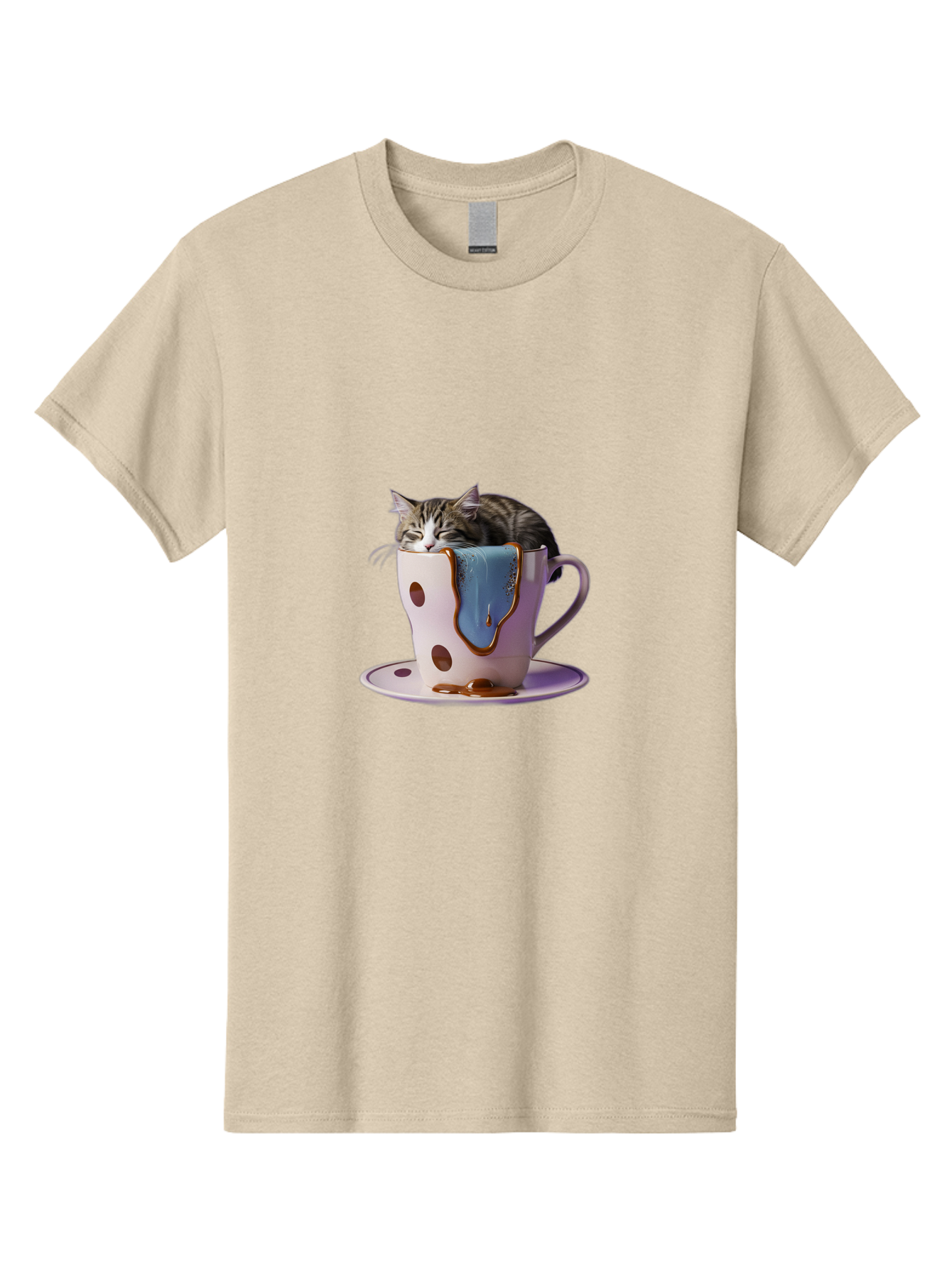 Cat-In-Tea-Cup-2 Men'S Graphic Tee, 100% Cotton, Comfortable Casual Summer Wear, Machine Washable, Vintage Camera, Old Camera, Antique Camera, Black Camera, Classic Photography, Photography Equipment, Nostalgic Device, Film Camera, Camera Art Bak210 4
