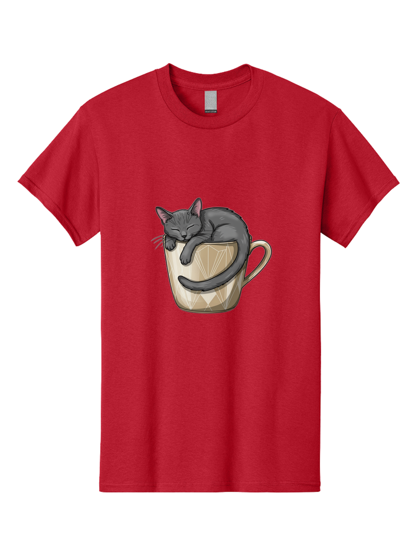 Cat-In-Tea-Cup Men'S Graphic Tee, 100% Cotton, Comfortable Casual Summer Wear, Machine Washable, Vintage Camera, Old Camera, Antique Camera, Black Camera, Classic Photography, Photography Equipment, Nostalgic Device, Film Camera, Camera Art Bak211 5