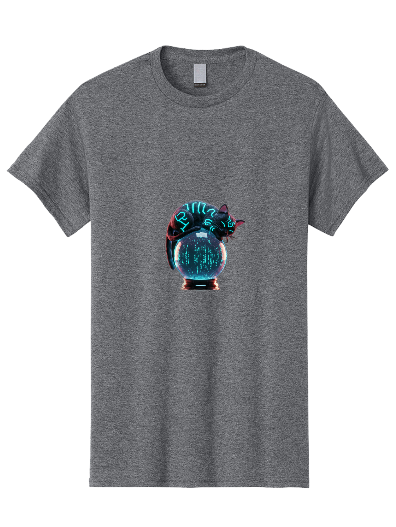 Cat-On-Crystal-Ball-2 Men'S Graphic Tee, 100% Cotton, Comfortable Casual Summer Wear, Machine Washable, Vintage Camera, Old Camera, Antique Camera, Black Camera, Classic Photography, Photography Equipment, Nostalgic Device, Film Camera, Bak213 7
