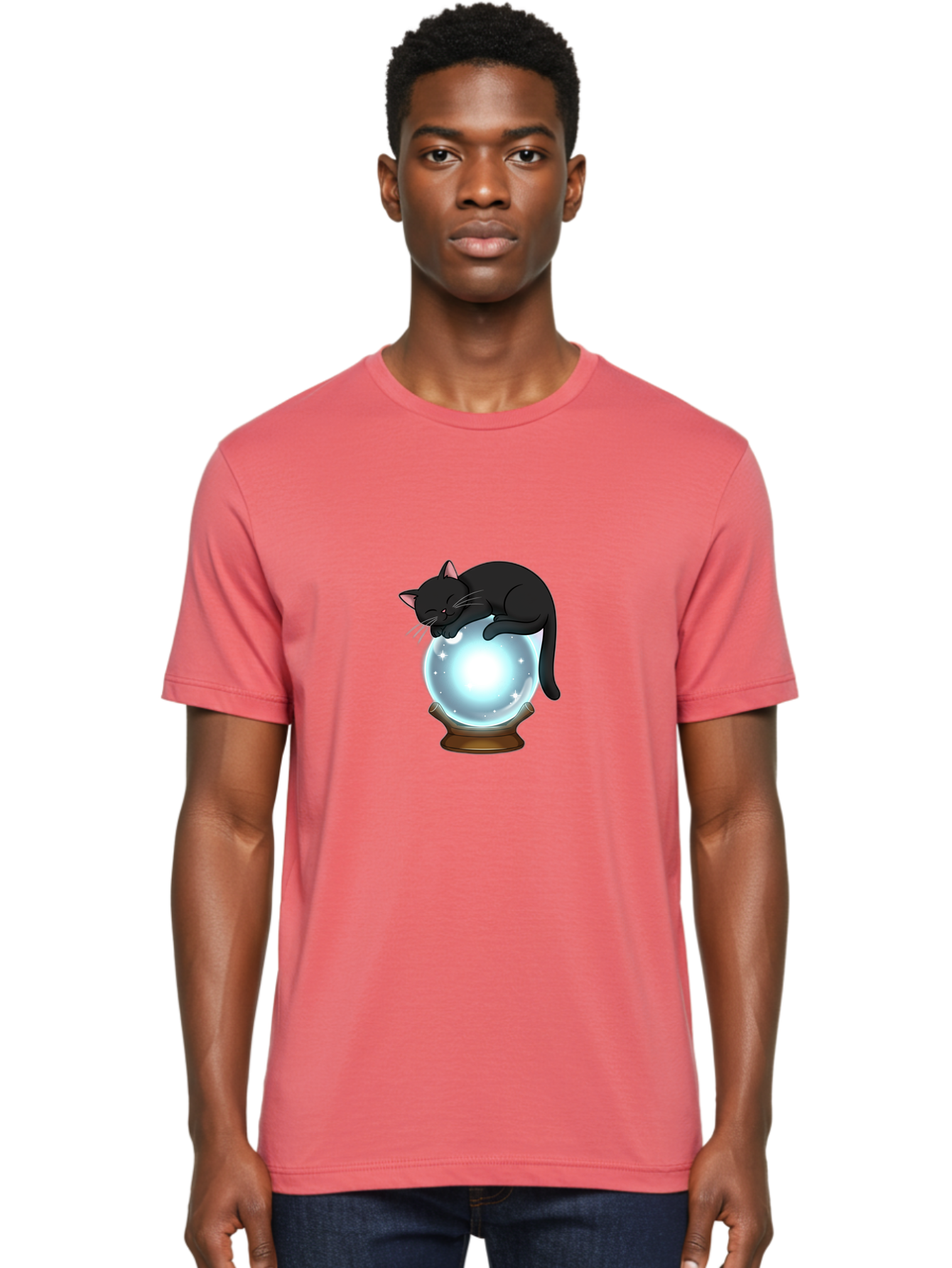 Cat-On-Crystal-Ball Men'S Graphic Tee, 100% Cotton, Comfortable Casual Summer Wear, Machine Washable, Vintage Camera, Old Camera, Antique Camera, Black Camera, Classic Photography, Photography Equipment, Nostalgic Device, Film Camera, Bak214 18