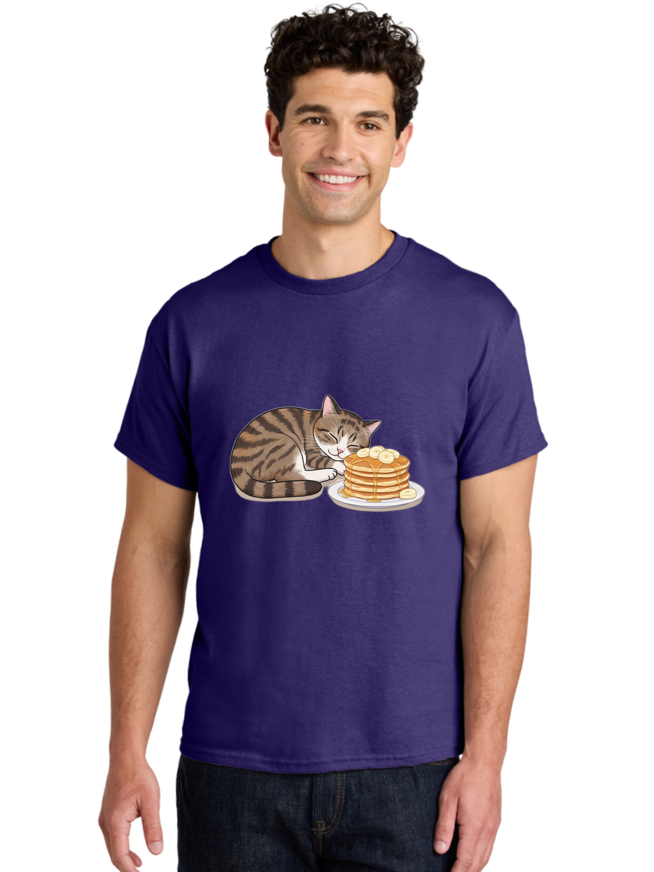 Cat-Pancakes Men'S Graphic Tee, 100% Cotton, Comfortable Casual Summer Wear, Machine Washable, Vintage Camera, Old Camera, Antique Camera, Black Camera, Classic Photography, Photography Equipment, Nostalgic Device, Film Camera, Camera Art Bak215 20