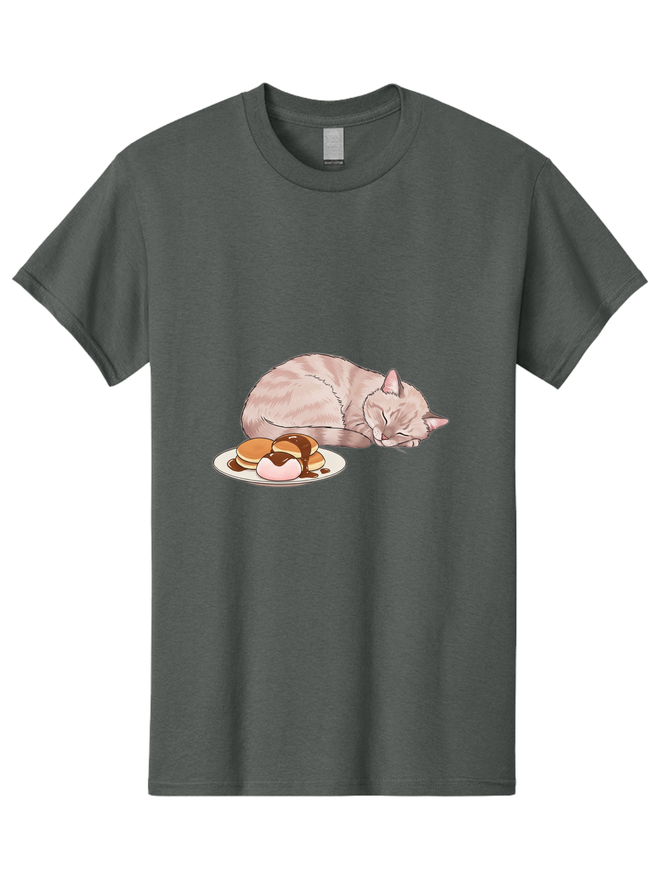 Cat-Sleeping-Near-Pancakes Men'S Graphic Tee, 100% Cotton, Comfortable Casual Summer Wear, Machine Washable, Vintage Camera, Old Camera, Antique Camera, Black Camera, Classic Photography, Photography Equipment, Nostalgic Device, Film Camera, Bak217 9