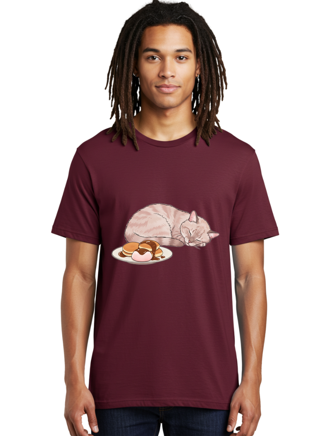 Cat-Sleeping-Near-Pancakes Men'S Graphic Tee, 100% Cotton, Comfortable Casual Summer Wear, Machine Washable, Vintage Camera, Old Camera, Antique Camera, Black Camera, Classic Photography, Photography Equipment, Nostalgic Device, Film Camera, Bak217 22