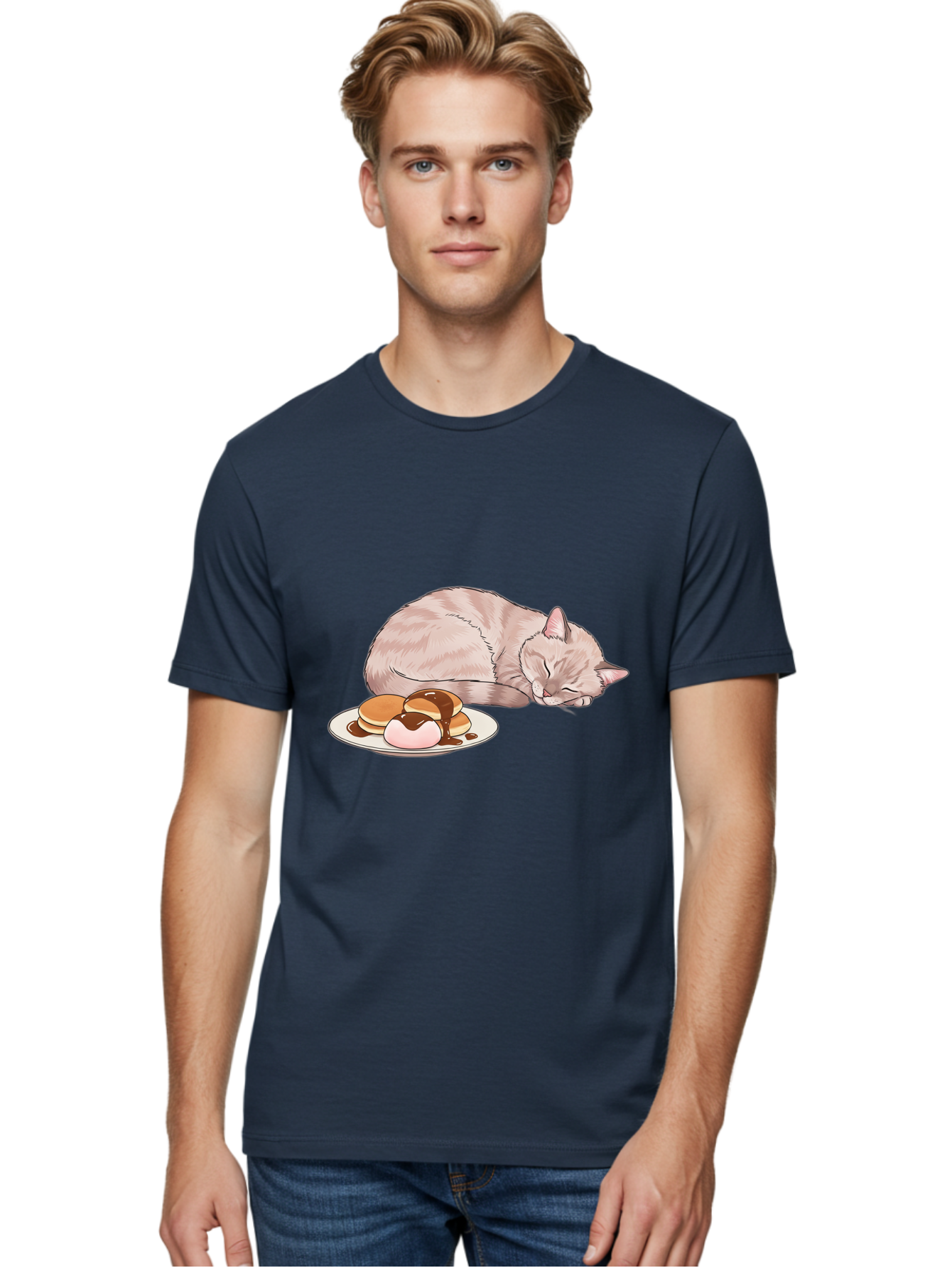 Cat-Sleeping-Near-Pancakes Men'S Graphic Tee, 100% Cotton, Comfortable Casual Summer Wear, Machine Washable, Vintage Camera, Old Camera, Antique Camera, Black Camera, Classic Photography, Photography Equipment, Nostalgic Device, Film Camera, Bak217 19