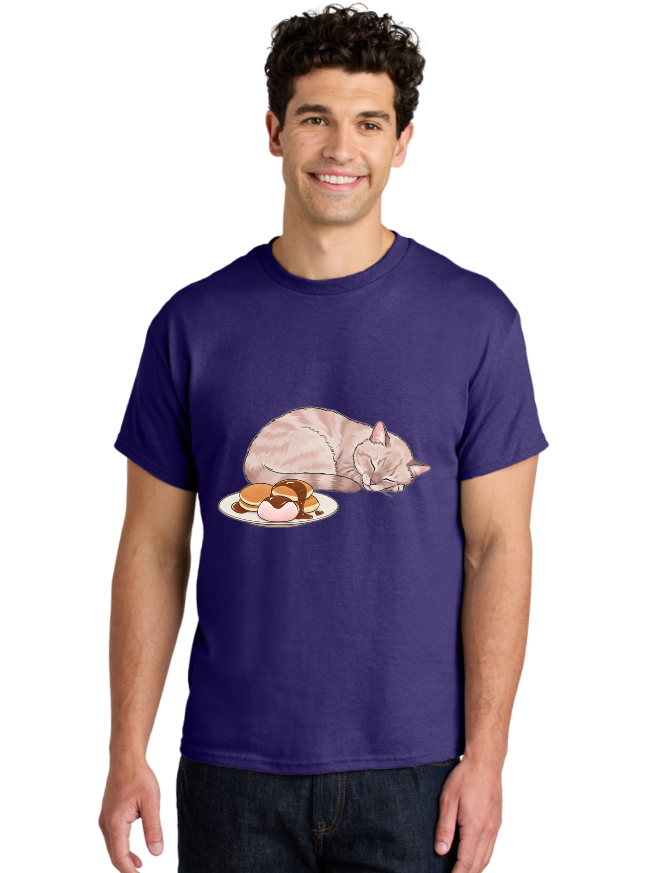 Cat-Sleeping-Near-Pancakes Men'S Graphic Tee, 100% Cotton, Comfortable Casual Summer Wear, Machine Washable, Vintage Camera, Old Camera, Antique Camera, Black Camera, Classic Photography, Photography Equipment, Nostalgic Device, Film Camera, Bak217 28