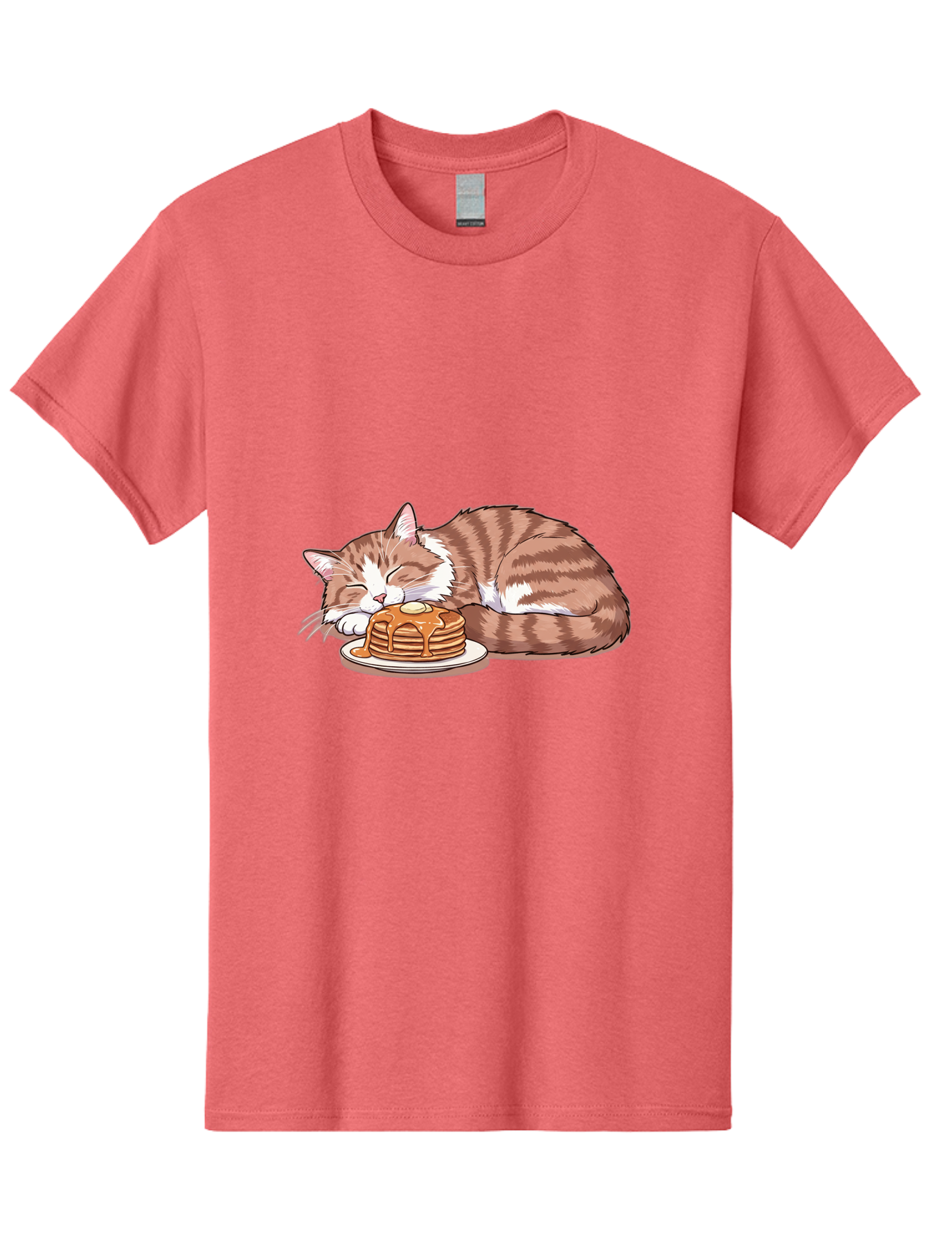 Cat-Sleeping-On-Pancakes-2 Men'S Graphic Tee, 100% Cotton, Comfortable Casual Summer Wear, Machine Washable, Vintage Camera, Old Camera, Antique Camera, Black Camera, Classic Photography, Photography Equipment, Nostalgic Device, Film Camera, Bak221 5