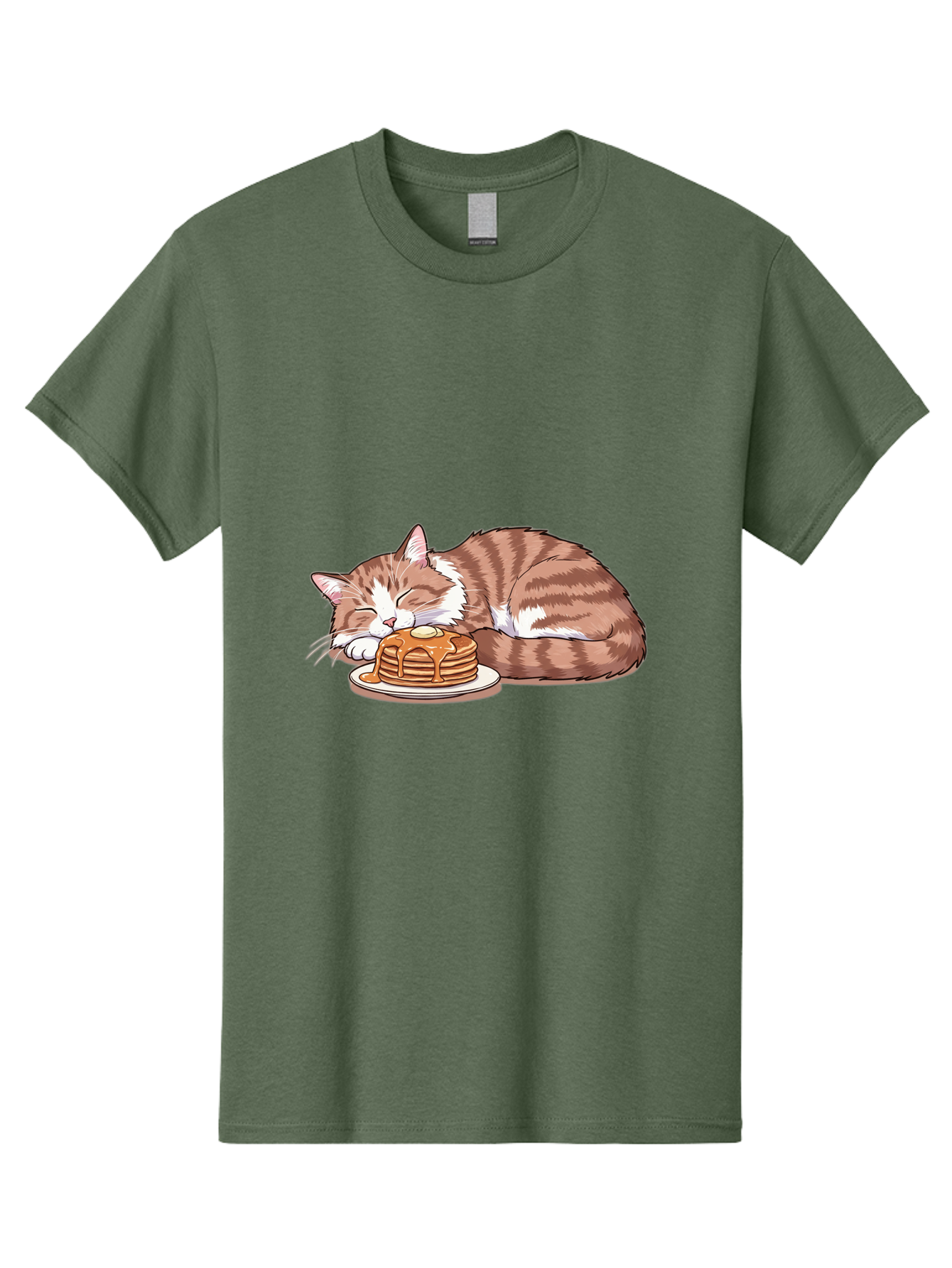 Cat-Sleeping-On-Pancakes-2 Men'S Graphic Tee, 100% Cotton, Comfortable Casual Summer Wear, Machine Washable, Vintage Camera, Old Camera, Antique Camera, Black Camera, Classic Photography, Photography Equipment, Nostalgic Device, Film Camera, Bak221 10