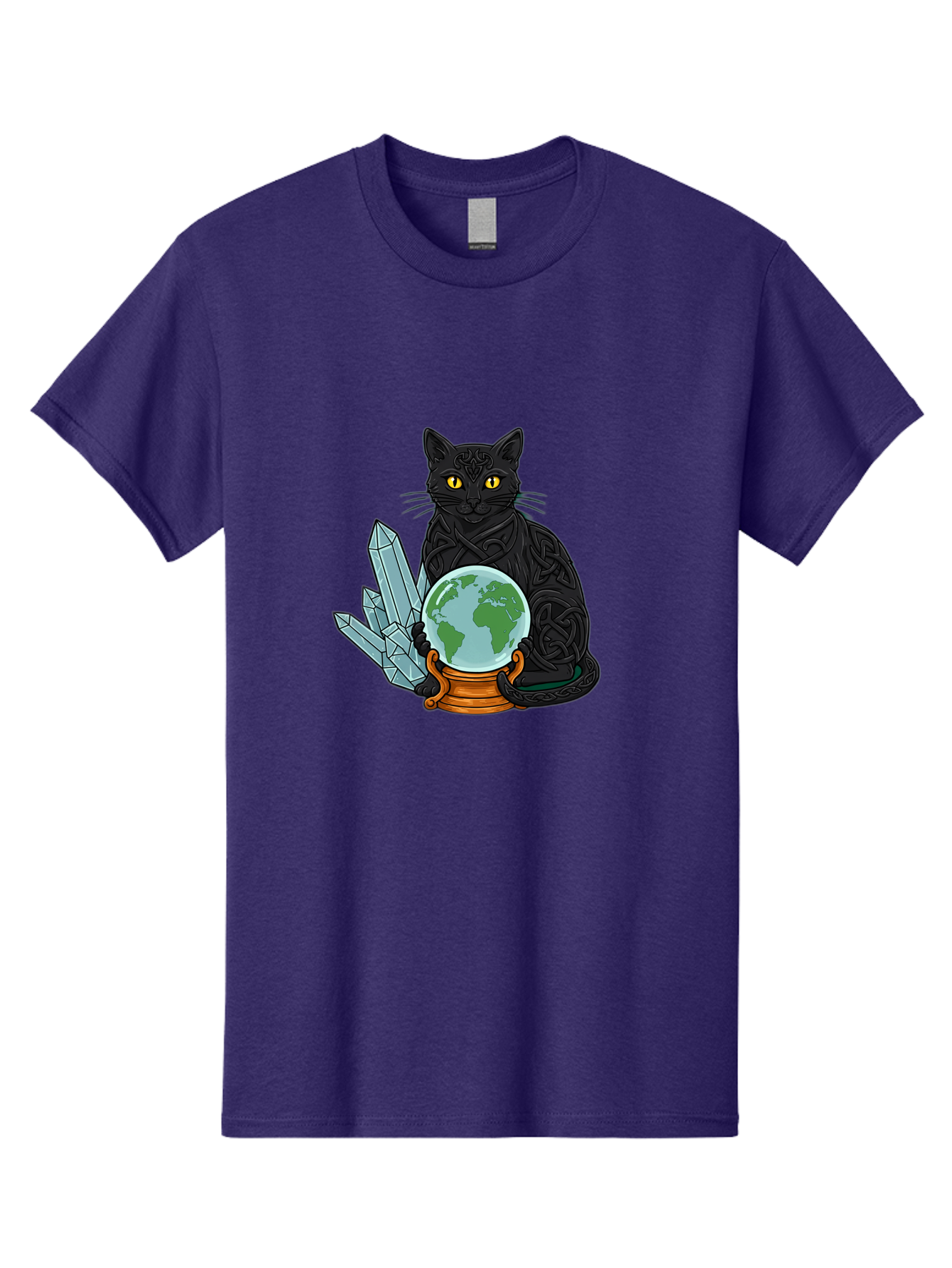 Celtic-Cat-With-Globe Men'S Graphic Tee, 100% Cotton, Comfortable Casual Summer Wear, Machine Washable, Vintage Camera, Old Camera, Antique Camera, Black Camera, Classic Photography, Photography Equipment, Nostalgic Device, Film Camera, Bak225 4