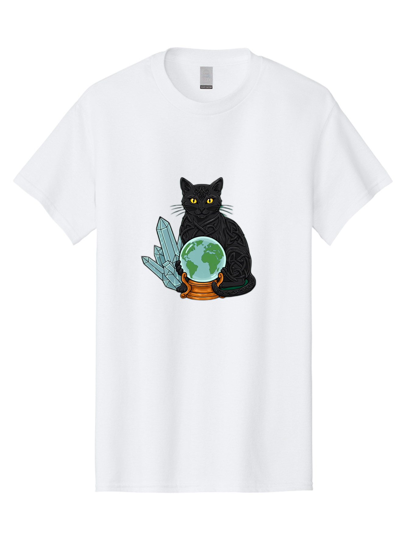 Celtic-Cat-With-Globe Men'S Graphic Tee, 100% Cotton, Comfortable Casual Summer Wear, Machine Washable, Vintage Camera, Old Camera, Antique Camera, Black Camera, Classic Photography, Photography Equipment, Nostalgic Device, Film Camera, Bak225 6
