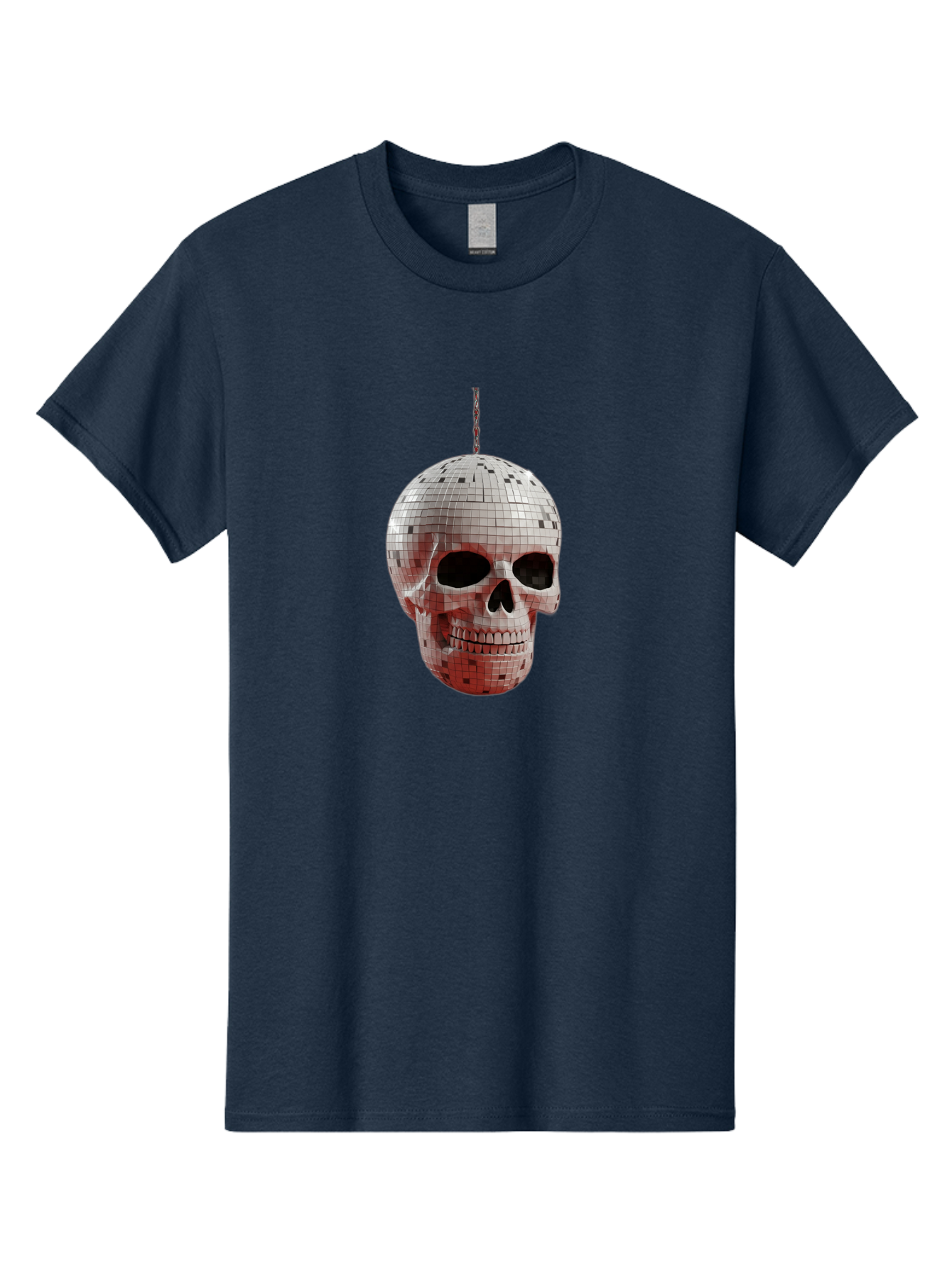 Disco-Skull-1 Men'S Graphic Tee, 100% Cotton, Comfortable Casual Summer Wear, Machine Washable, Vintage Camera, Old Camera, Antique Camera, Black Camera, Classic Photography, Photography Equipment, Nostalgic Device, Film Camera, Camera Art Bak426 5