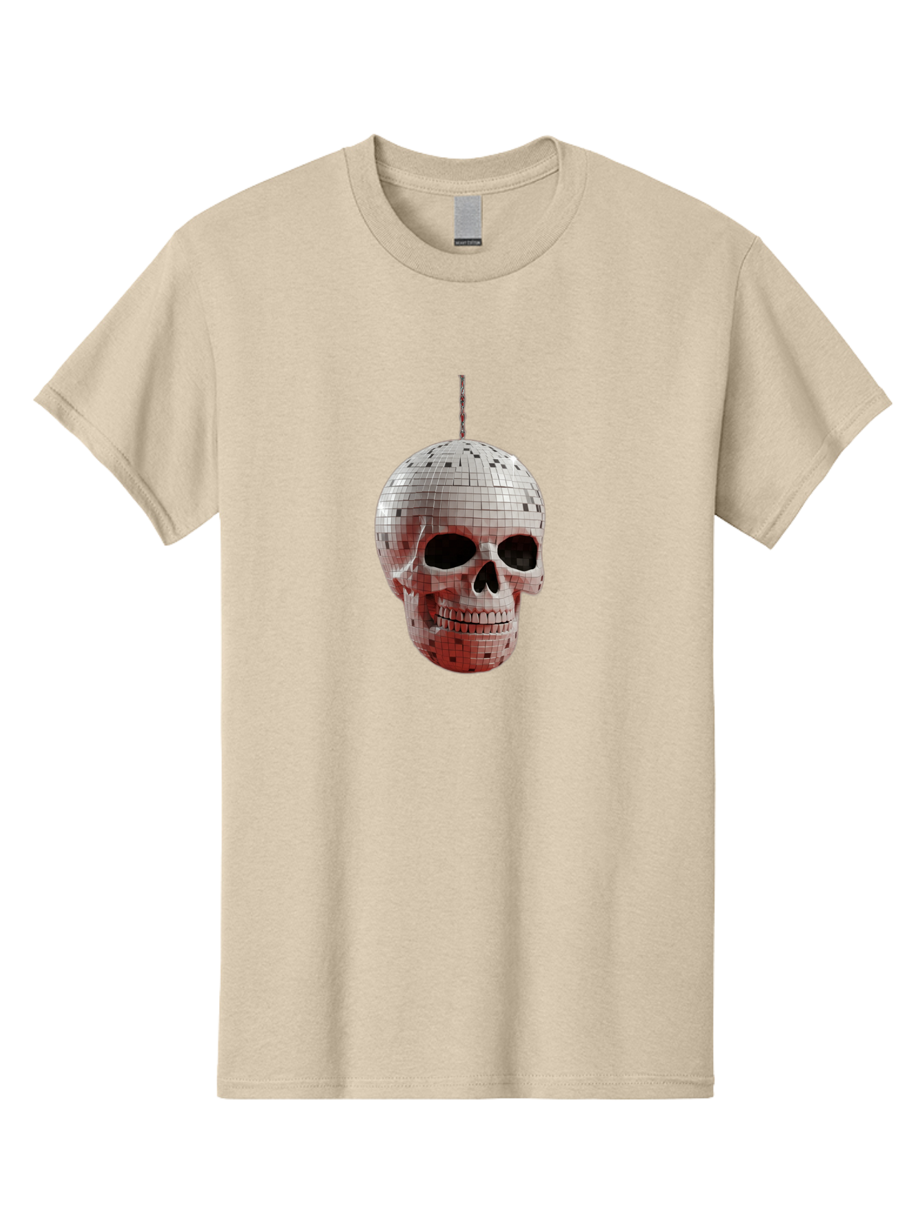 Disco-Skull-1 Men'S Graphic Tee, 100% Cotton, Comfortable Casual Summer Wear, Machine Washable, Vintage Camera, Old Camera, Antique Camera, Black Camera, Classic Photography, Photography Equipment, Nostalgic Device, Film Camera, Camera Art Bak426 3
