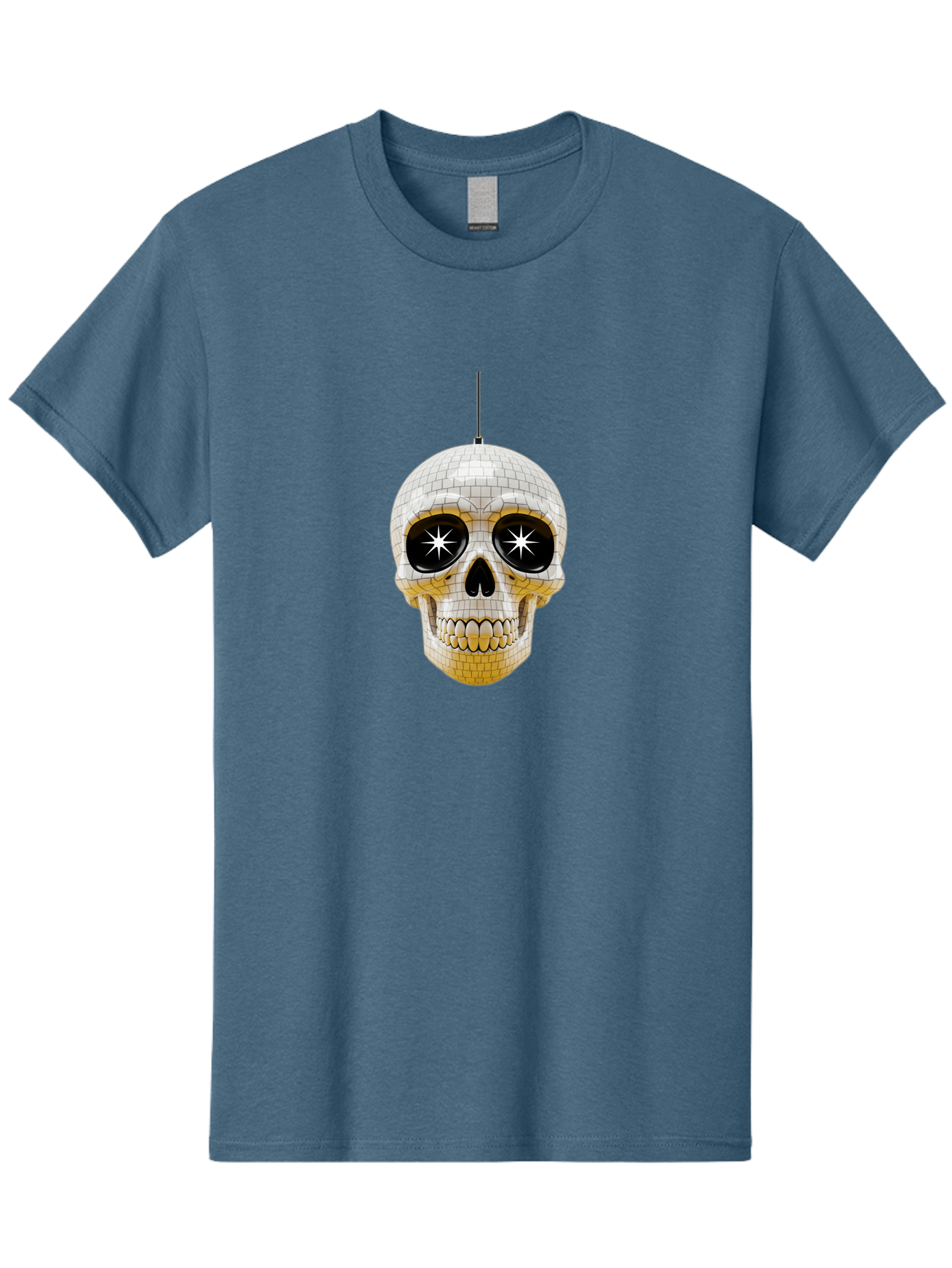 Disco-Skull-2 Men'S Graphic Tee, 100% Cotton, Comfortable Casual Summer Wear, Machine Washable, Vintage Camera, Old Camera, Antique Camera, Black Camera, Classic Photography, Photography Equipment, Nostalgic Device, Film Camera, Camera Art Bak427 15