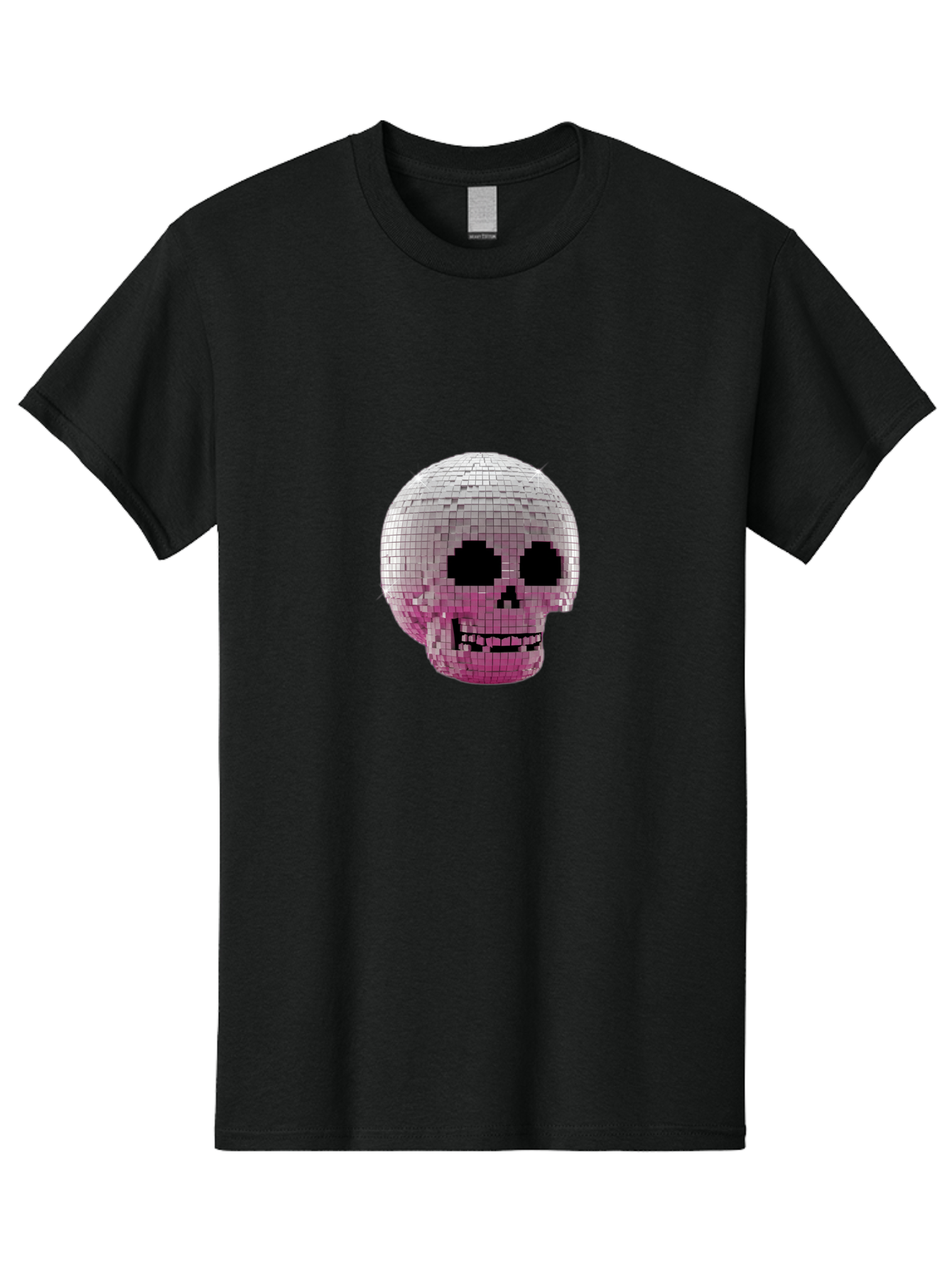 Disco-Skull-3 Men'S Graphic Tee, 100% Cotton, Comfortable Casual Summer Wear, Machine Washable, Vintage Camera, Old Camera, Antique Camera, Black Camera, Classic Photography, Photography Equipment, Nostalgic Device, Film Camera, Camera Art Bak428 8