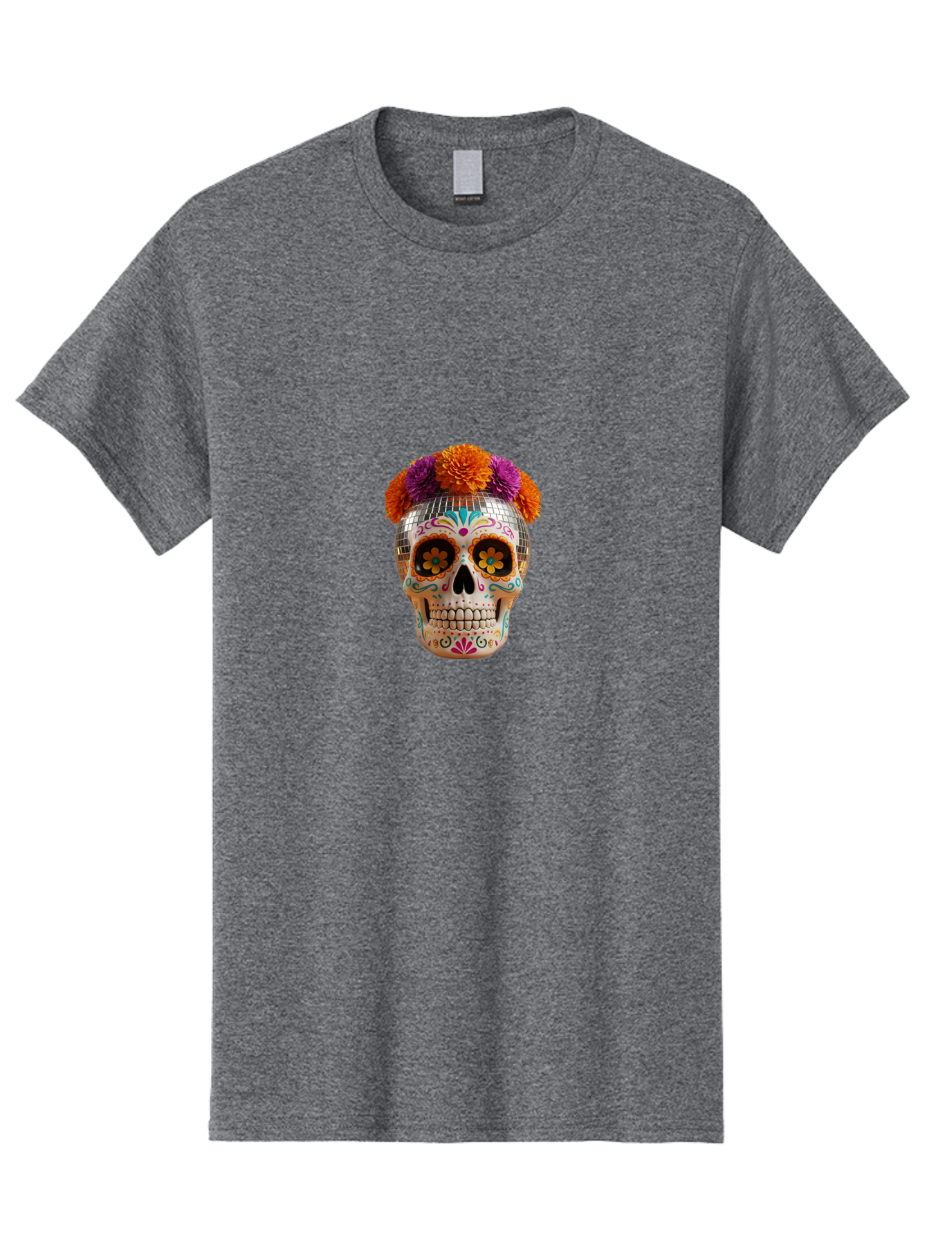 Disco-Sugar-Skull Men'S Graphic Tee, 100% Cotton, Comfortable Casual Summer Wear, Machine Washable, Vintage Camera, Old Camera, Antique Camera, Black Camera, Classic Photography, Photography Equipment, Nostalgic Device, Film Camera, Camera Art Bak431 9