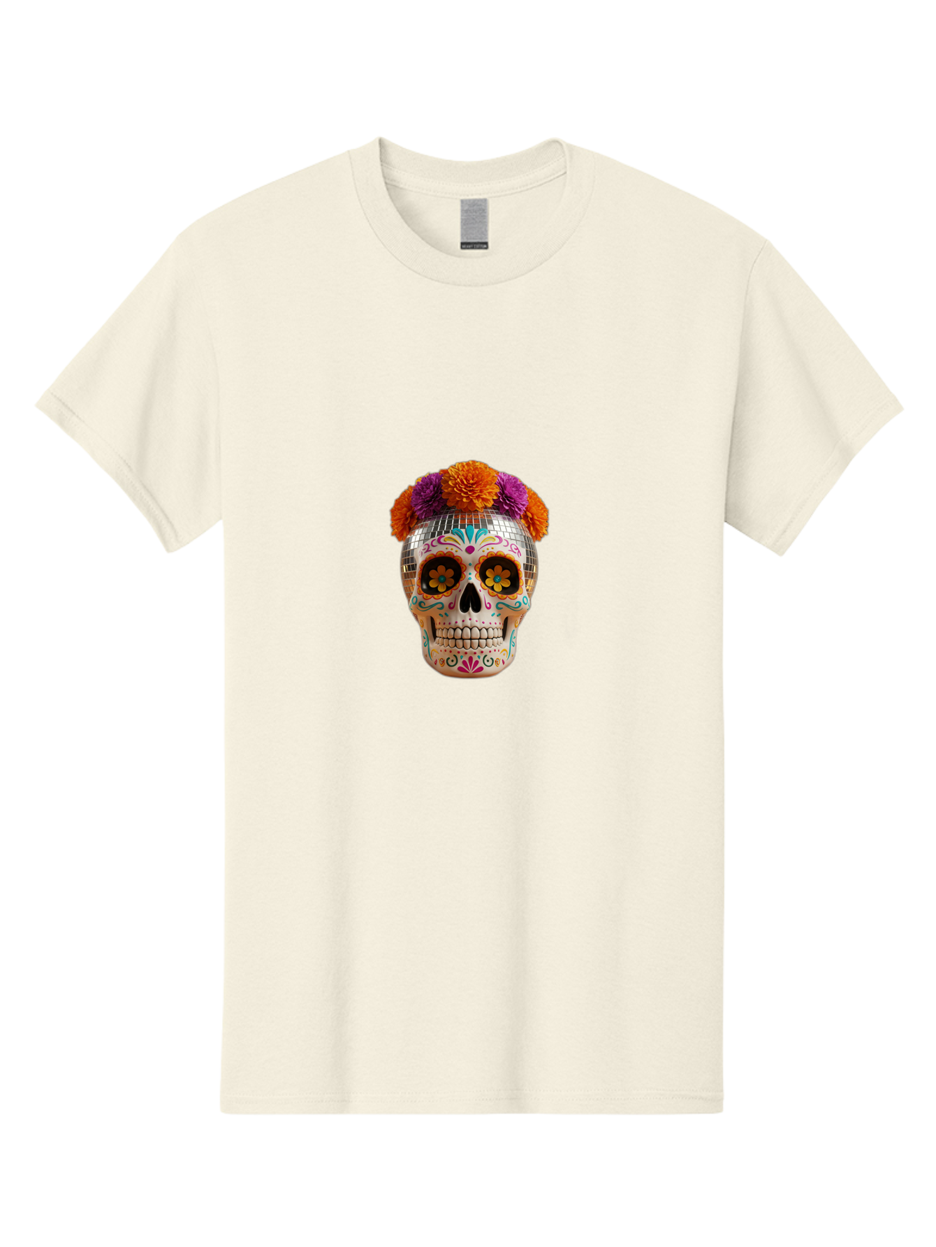 Disco-Sugar-Skull Men'S Graphic Tee, 100% Cotton, Comfortable Casual Summer Wear, Machine Washable, Vintage Camera, Old Camera, Antique Camera, Black Camera, Classic Photography, Photography Equipment, Nostalgic Device, Film Camera, Camera Art Bak431 1
