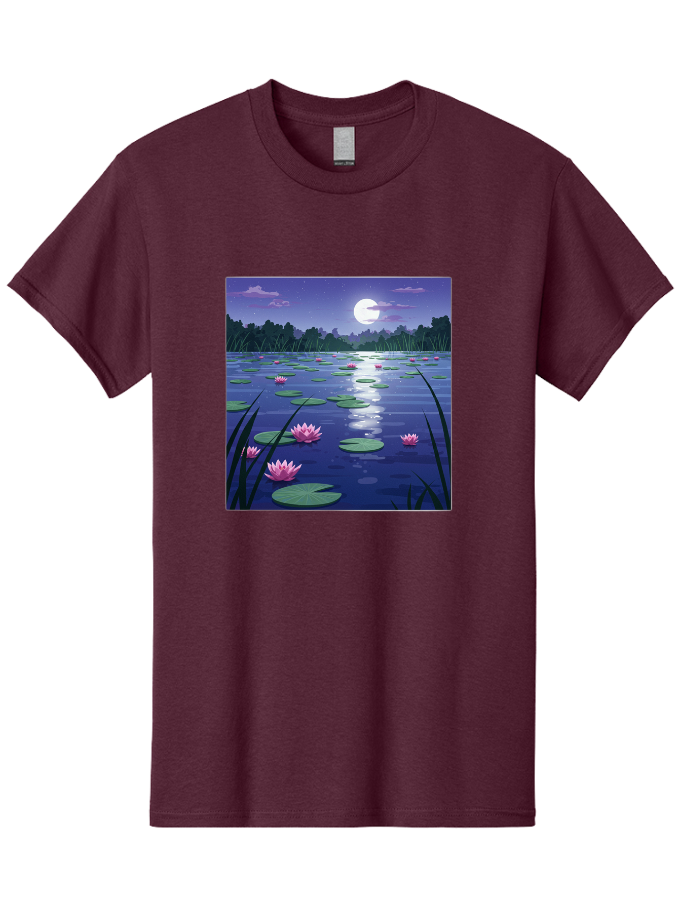 Lotus-Flowers-Under-Moonlight Men'S Graphic Tee, 100% Cotton, Comfortable Casual Summer Wear, Machine Washable, Vintage Camera, Old Camera, Antique Camera, Black Camera, Classic Photography, Photography Equipment, Nostalgic Device, Bak842 9