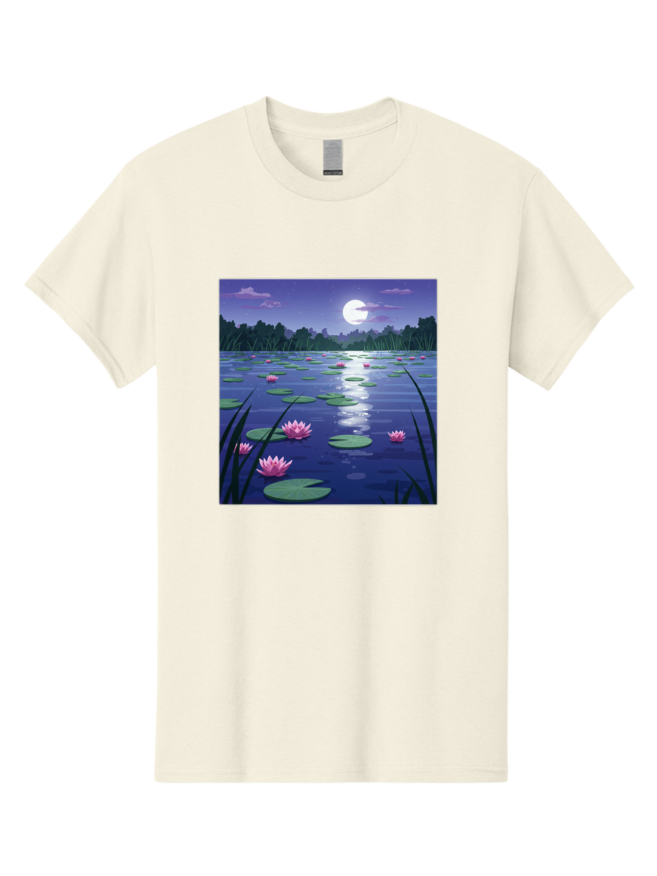 Lotus-Flowers-Under-Moonlight Men'S Graphic Tee, 100% Cotton, Comfortable Casual Summer Wear, Machine Washable, Vintage Camera, Old Camera, Antique Camera, Black Camera, Classic Photography, Photography Equipment, Nostalgic Device, Bak842 8