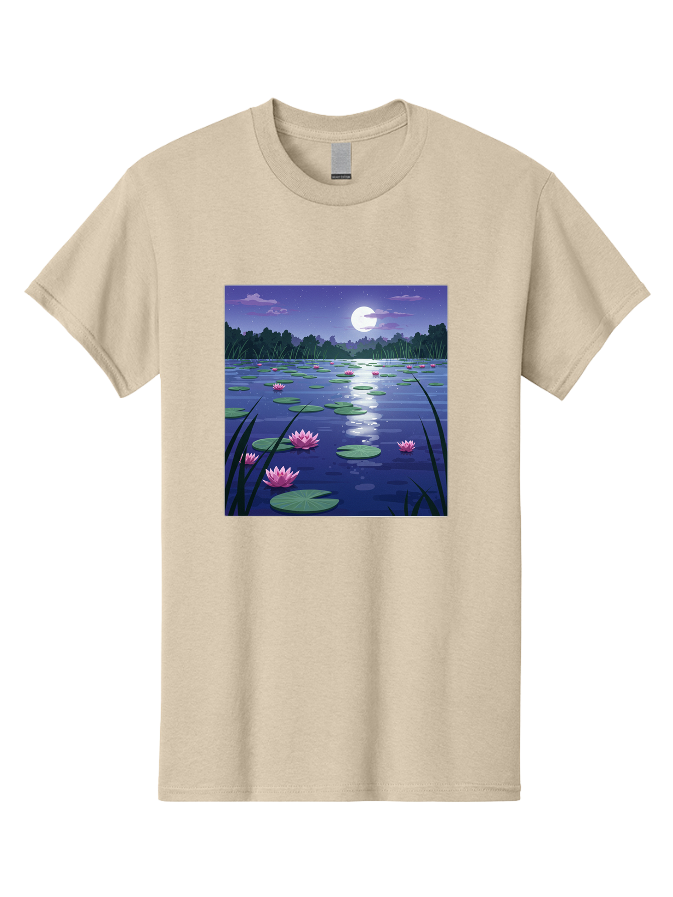 Lotus-Flowers-Under-Moonlight Men'S Graphic Tee, 100% Cotton, Comfortable Casual Summer Wear, Machine Washable, Vintage Camera, Old Camera, Antique Camera, Black Camera, Classic Photography, Photography Equipment, Nostalgic Device, Bak842 11
