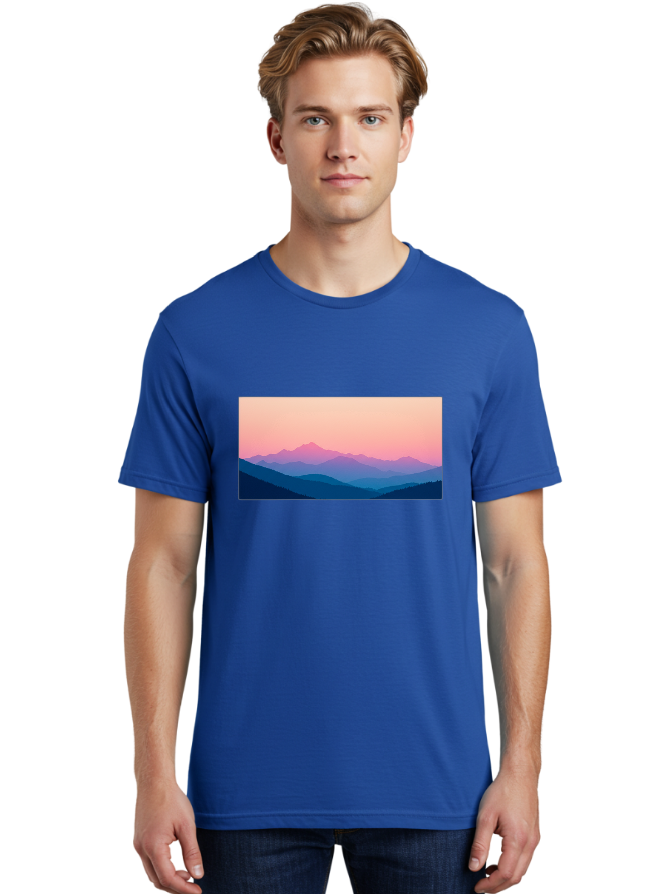 Mountain-Silhouettes Men'S Graphic Tee, 100% Cotton, Comfortable Casual Summer Wear, Machine Washable, Vintage Camera, Old Camera, Antique Camera, Black Camera, Classic Photography, Photography Equipment, Nostalgic Device, Film Camera, Bak913 20