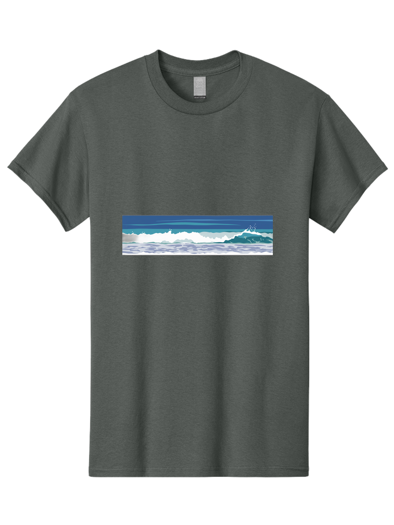Ocean-Waves-1 Men'S Graphic Tee, 100% Cotton, Comfortable Casual Summer Wear, Machine Washable, Vintage Camera, Old Camera, Antique Camera, Black Camera, Classic Photography, Photography Equipment, Nostalgic Device, Film Camera, Camera Art Bak986 4