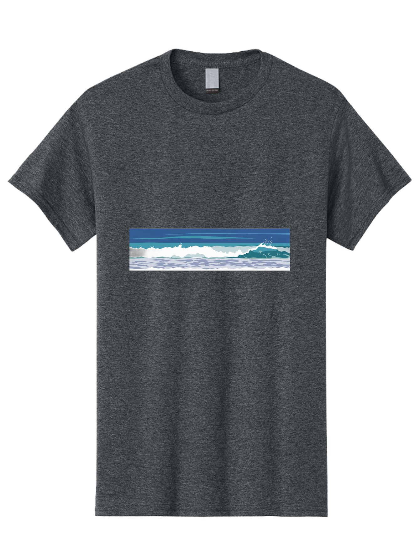 Ocean-Waves-1 Men'S Graphic Tee, 100% Cotton, Comfortable Casual Summer Wear, Machine Washable, Vintage Camera, Old Camera, Antique Camera, Black Camera, Classic Photography, Photography Equipment, Nostalgic Device, Film Camera, Camera Art Bak986 8