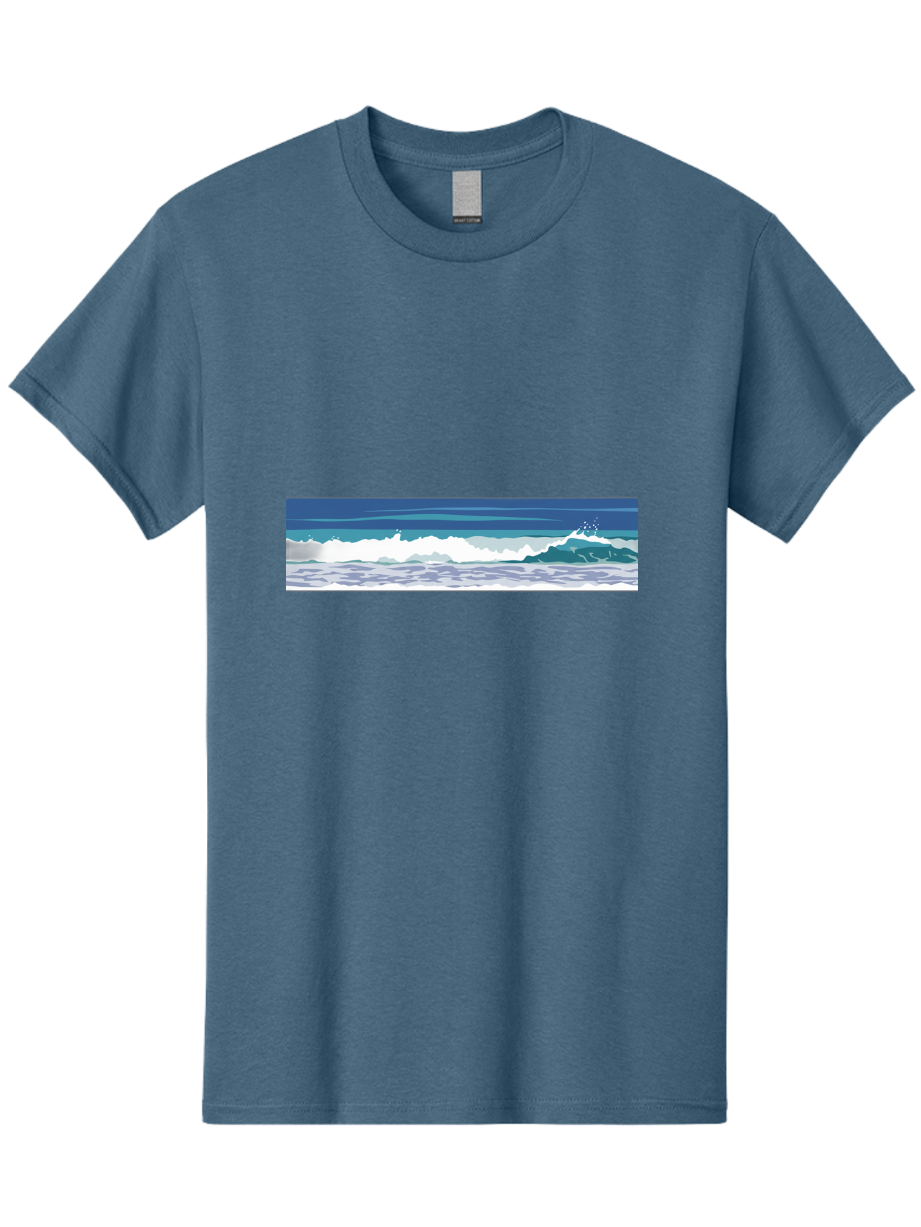 Ocean-Waves-1 Men'S Graphic Tee, 100% Cotton, Comfortable Casual Summer Wear, Machine Washable, Vintage Camera, Old Camera, Antique Camera, Black Camera, Classic Photography, Photography Equipment, Nostalgic Device, Film Camera, Camera Art Bak986 3