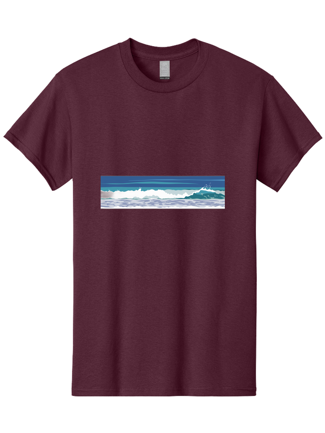 Ocean-Waves-1 Men'S Graphic Tee, 100% Cotton, Comfortable Casual Summer Wear, Machine Washable, Vintage Camera, Old Camera, Antique Camera, Black Camera, Classic Photography, Photography Equipment, Nostalgic Device, Film Camera, Camera Art Bak986 5