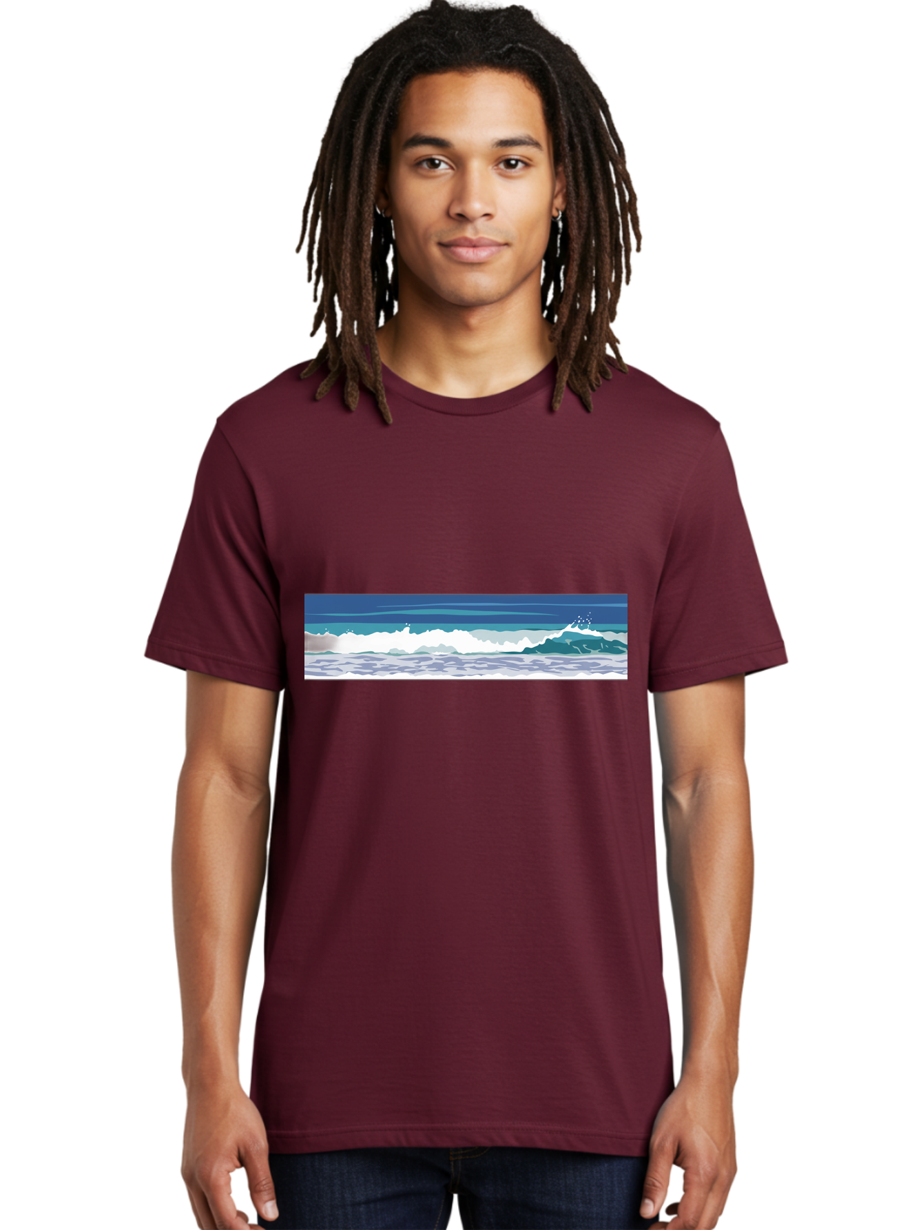 Ocean-Waves-1 Men'S Graphic Tee, 100% Cotton, Comfortable Casual Summer Wear, Machine Washable, Vintage Camera, Old Camera, Antique Camera, Black Camera, Classic Photography, Photography Equipment, Nostalgic Device, Film Camera, Camera Art Bak986 20