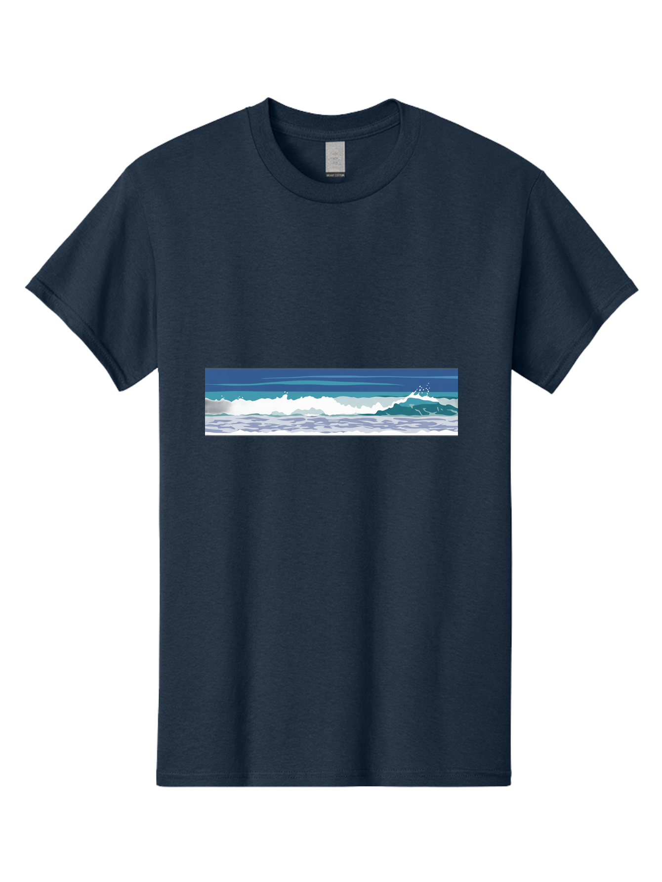 Ocean-Waves-1 Men'S Graphic Tee, 100% Cotton, Comfortable Casual Summer Wear, Machine Washable, Vintage Camera, Old Camera, Antique Camera, Black Camera, Classic Photography, Photography Equipment, Nostalgic Device, Film Camera, Camera Art Bak986 7