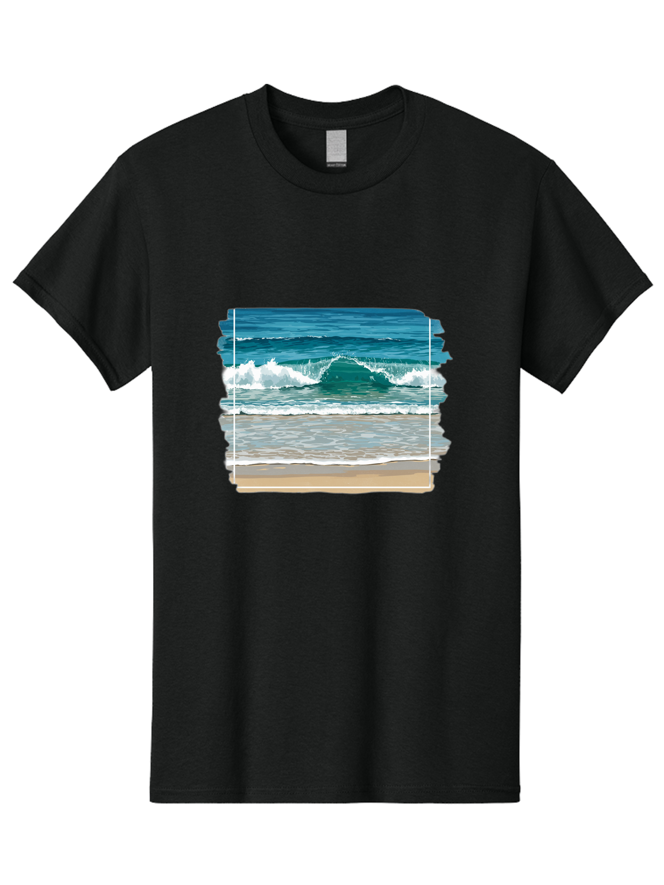Ocean-Waves-2 Men'S Graphic Tee, 100% Cotton, Comfortable Casual Summer Wear, Machine Washable, Vintage Camera, Old Camera, Antique Camera, Black Camera, Classic Photography, Photography Equipment, Nostalgic Device, Film Camera, Camera Art Bak987 13