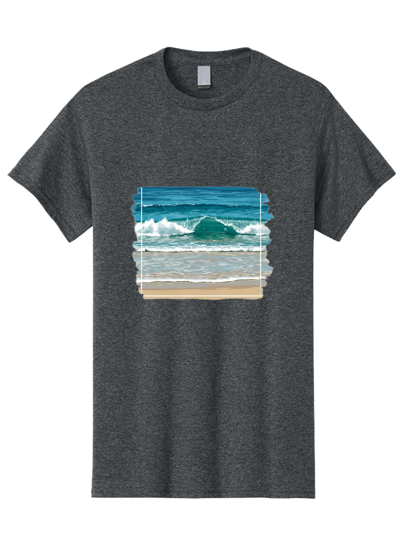 Ocean-Waves-2 Men'S Graphic Tee, 100% Cotton, Comfortable Casual Summer Wear, Machine Washable, Vintage Camera, Old Camera, Antique Camera, Black Camera, Classic Photography, Photography Equipment, Nostalgic Device, Film Camera, Camera Art Bak987 2