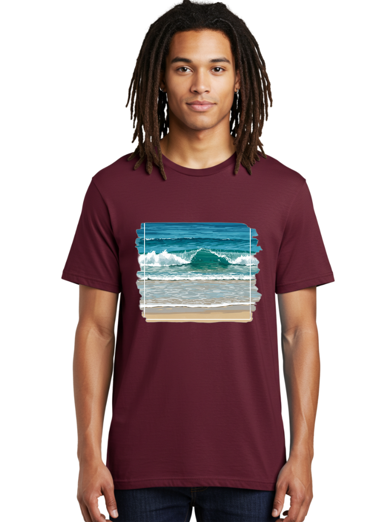 Ocean-Waves-2 Men'S Graphic Tee, 100% Cotton, Comfortable Casual Summer Wear, Machine Washable, Vintage Camera, Old Camera, Antique Camera, Black Camera, Classic Photography, Photography Equipment, Nostalgic Device, Film Camera, Camera Art Bak987 29