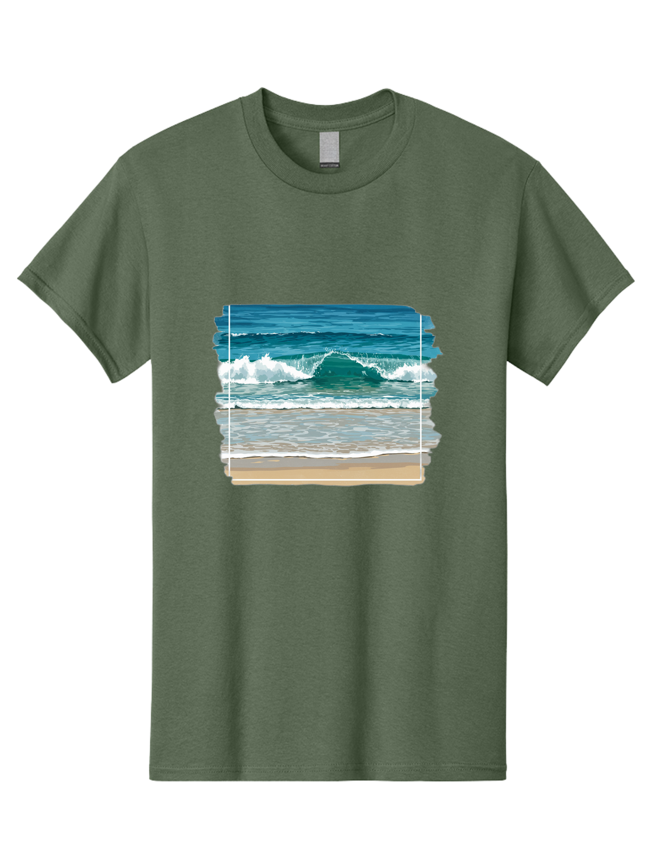 Ocean-Waves-2 Men'S Graphic Tee, 100% Cotton, Comfortable Casual Summer Wear, Machine Washable, Vintage Camera, Old Camera, Antique Camera, Black Camera, Classic Photography, Photography Equipment, Nostalgic Device, Film Camera, Camera Art Bak987 6