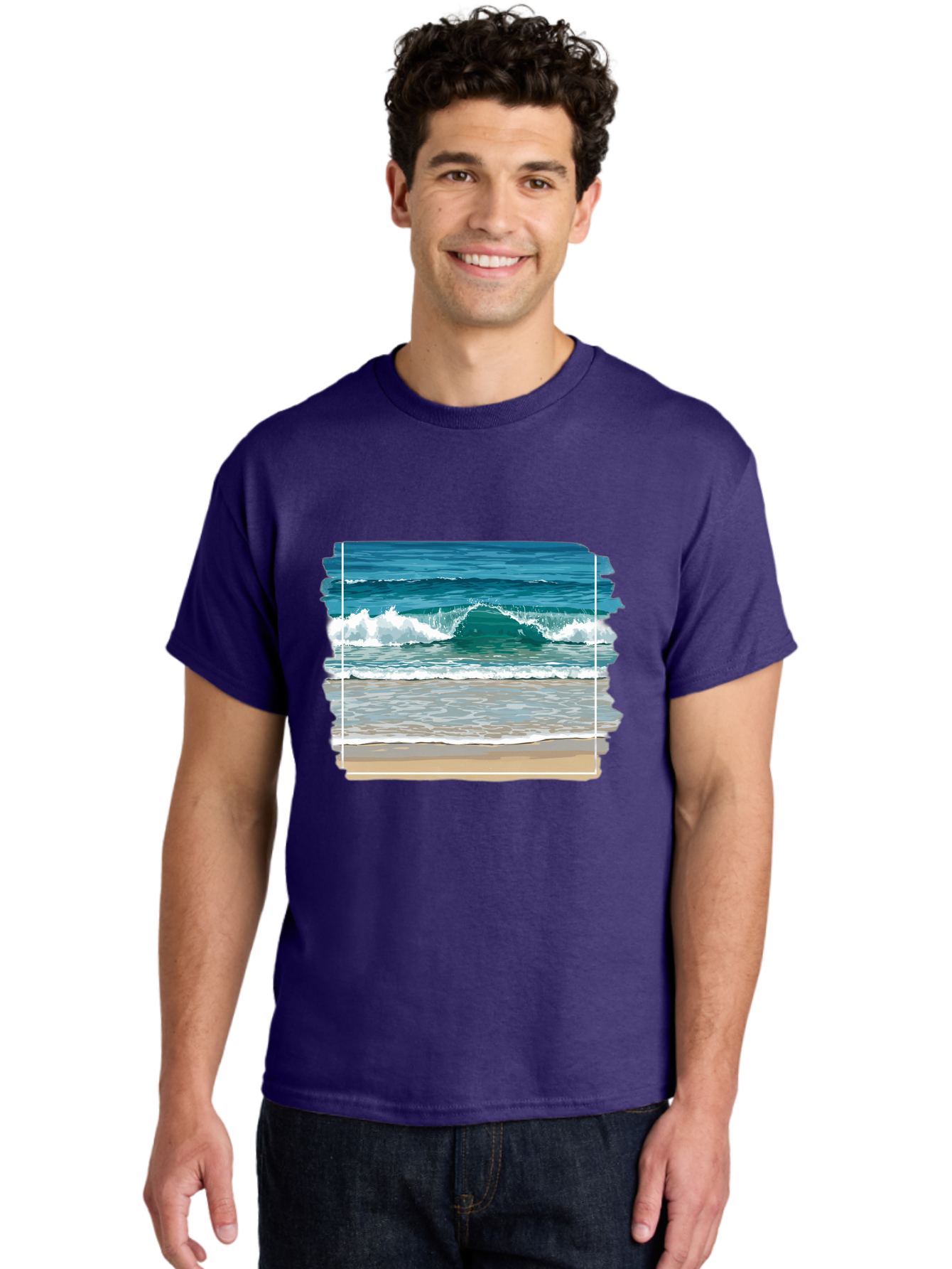 Ocean-Waves-2 Men'S Graphic Tee, 100% Cotton, Comfortable Casual Summer Wear, Machine Washable, Vintage Camera, Old Camera, Antique Camera, Black Camera, Classic Photography, Photography Equipment, Nostalgic Device, Film Camera, Camera Art Bak987 25