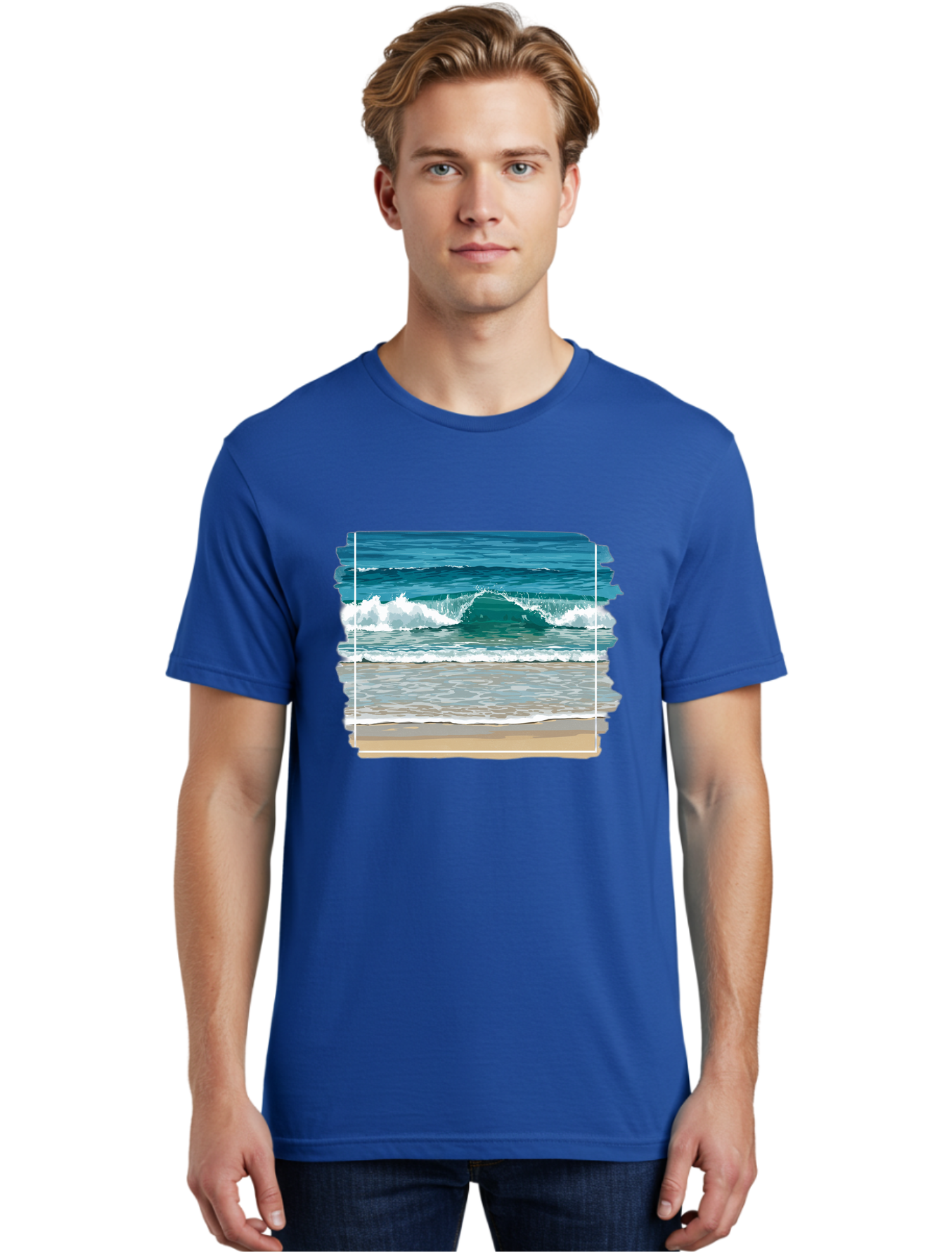 Ocean-Waves-2 Men'S Graphic Tee, 100% Cotton, Comfortable Casual Summer Wear, Machine Washable, Vintage Camera, Old Camera, Antique Camera, Black Camera, Classic Photography, Photography Equipment, Nostalgic Device, Film Camera, Camera Art Bak987 30