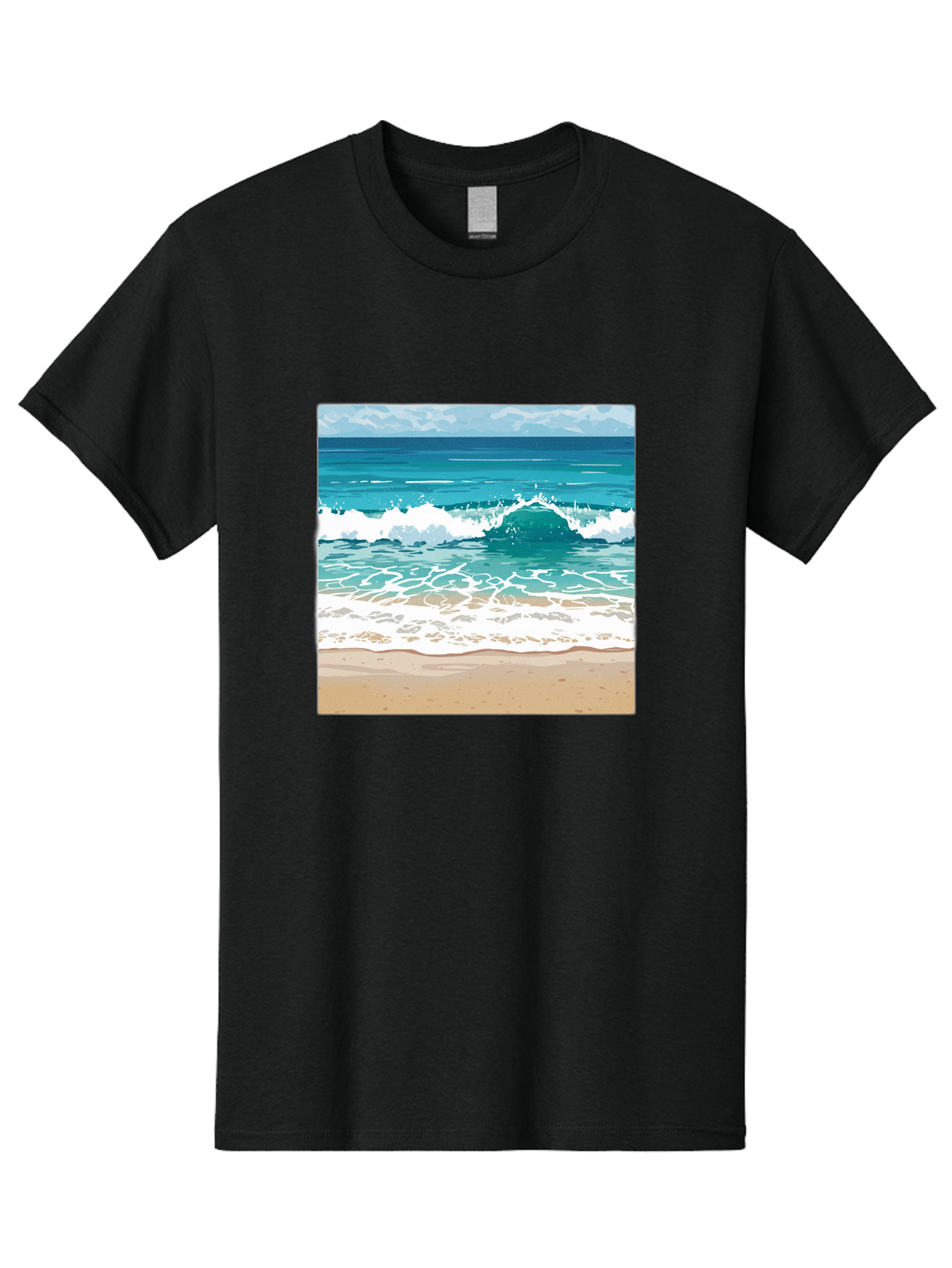 Ocean-Waves Men'S Graphic Tee, 100% Cotton, Comfortable Casual Summer Wear, Machine Washable, Vintage Camera, Old Camera, Antique Camera, Black Camera, Classic Photography, Photography Equipment, Nostalgic Device, Film Camera, Camera Art Bak988 8