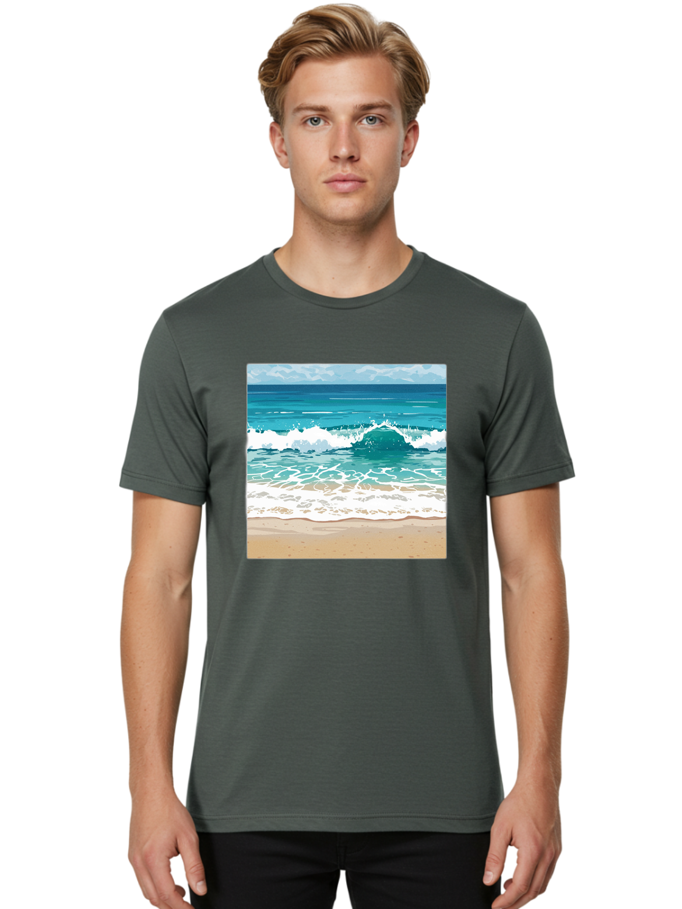 Ocean-Waves Men'S Graphic Tee, 100% Cotton, Comfortable Casual Summer Wear, Machine Washable, Vintage Camera, Old Camera, Antique Camera, Black Camera, Classic Photography, Photography Equipment, Nostalgic Device, Film Camera, Camera Art Bak988 26